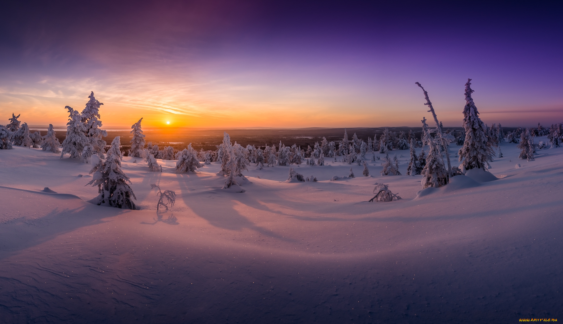 природа, зима, простор