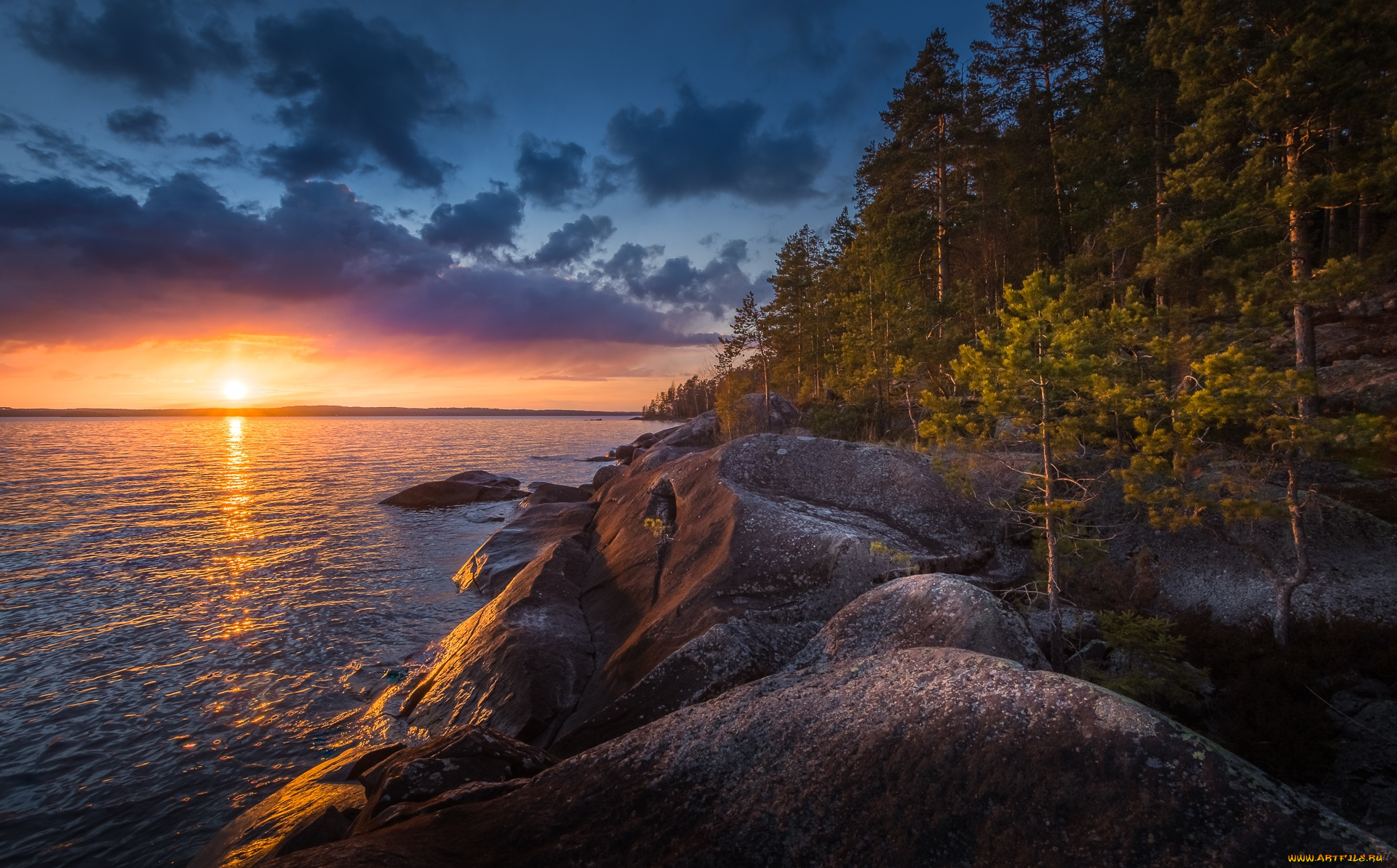 природа, восходы, закаты, простор