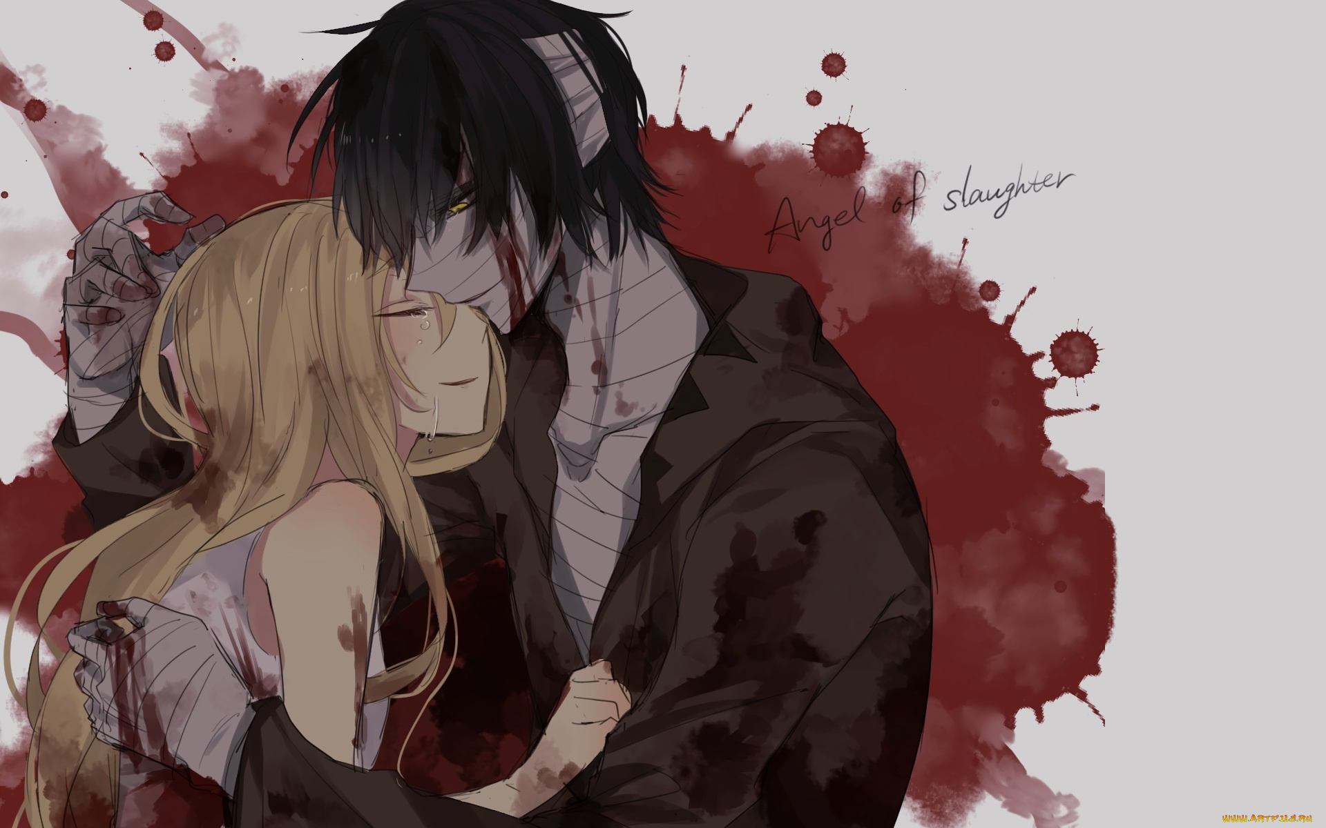 аниме, satsuriku, no, tenshi, satsuriku, no, tenshi