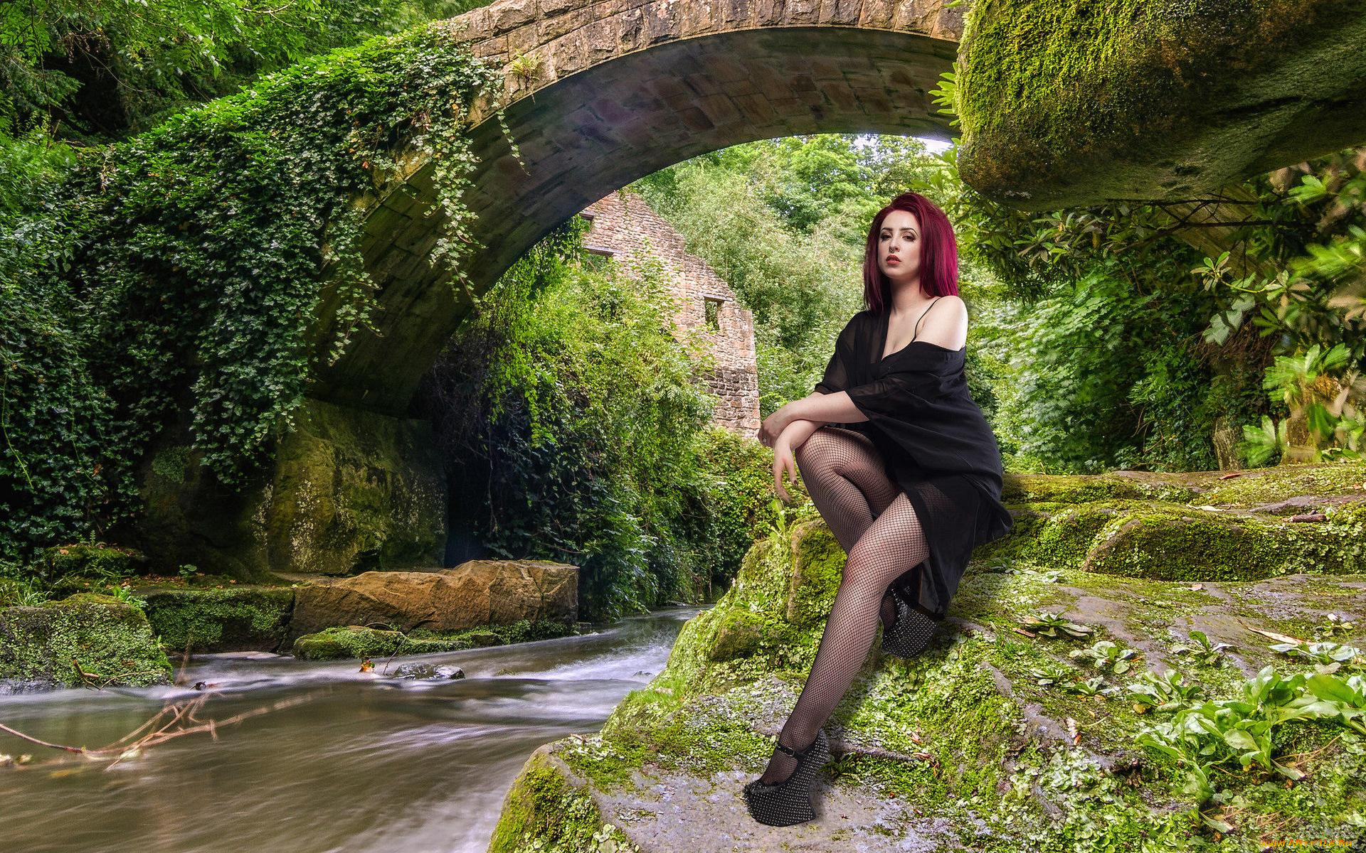 девушки, -unsort, , рыжеволосые, и, другие, фон, девушка, взгляд