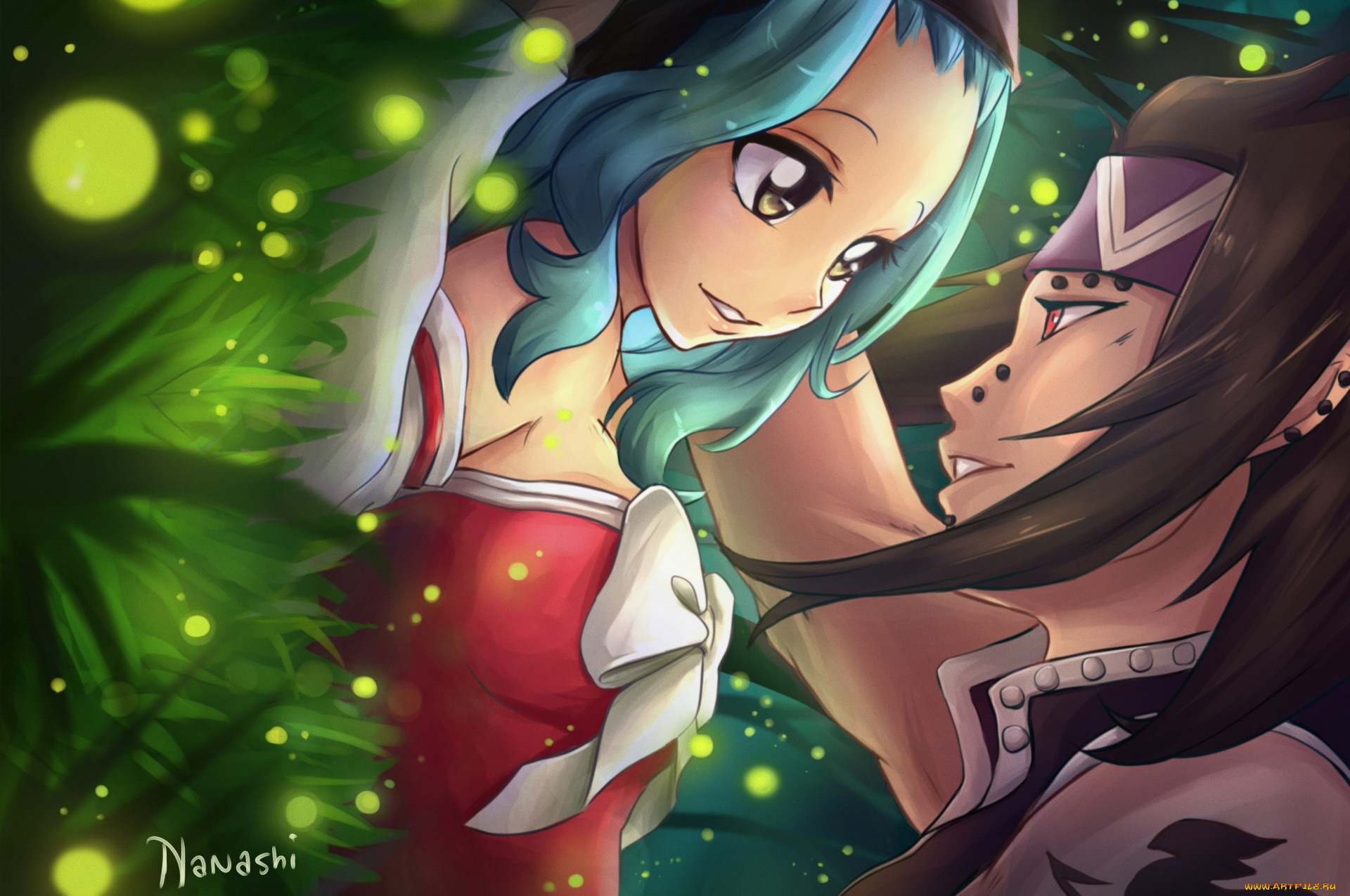 аниме, fairy, tail, хвост, феи