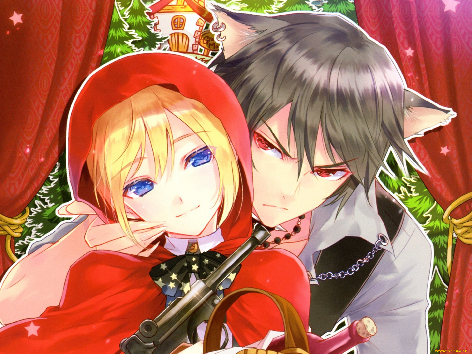 аниме, животные, , существа, kasukabe, akira