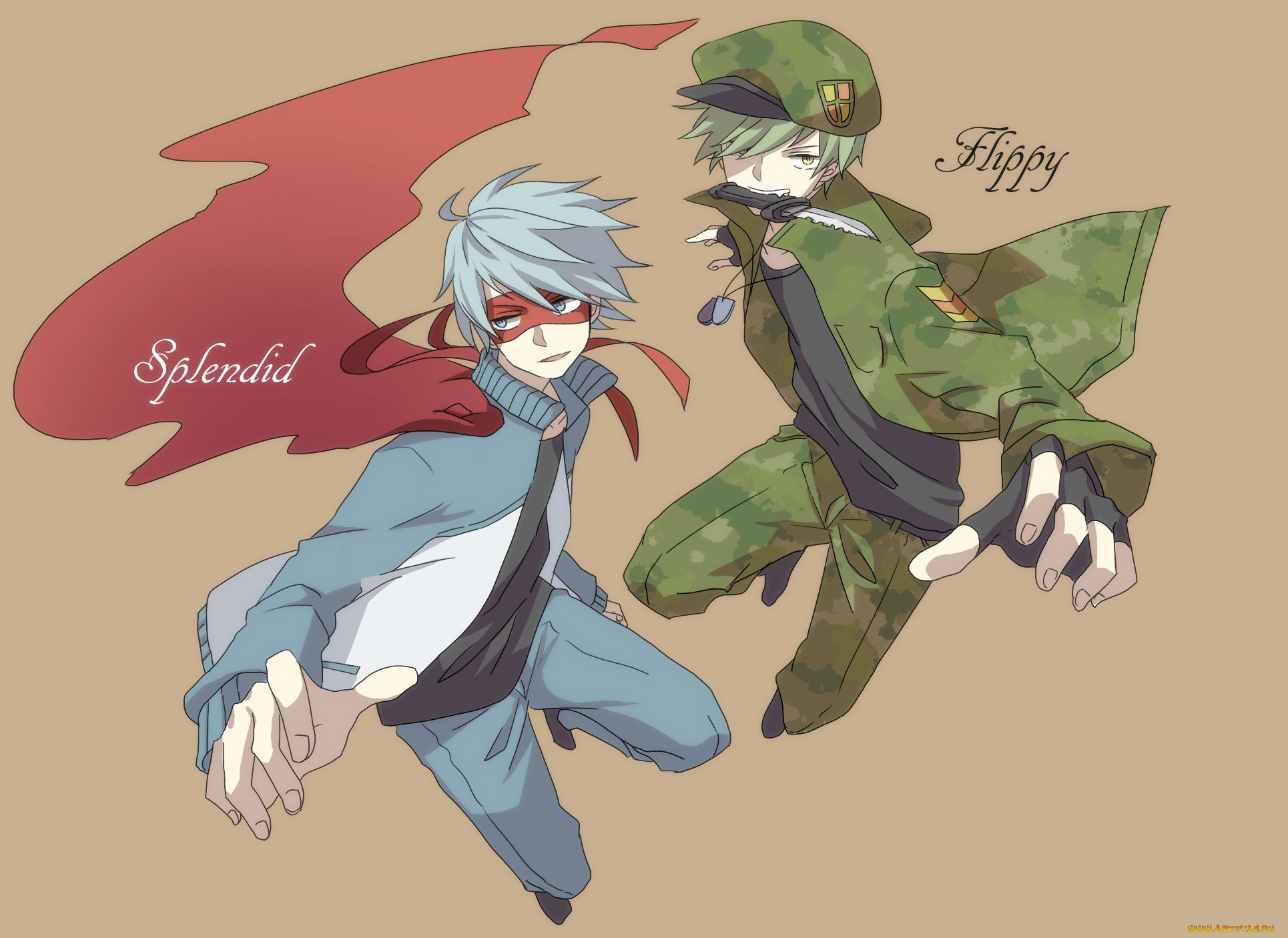 аниме, happy, tree, friends, счастливые, лесные, друзья