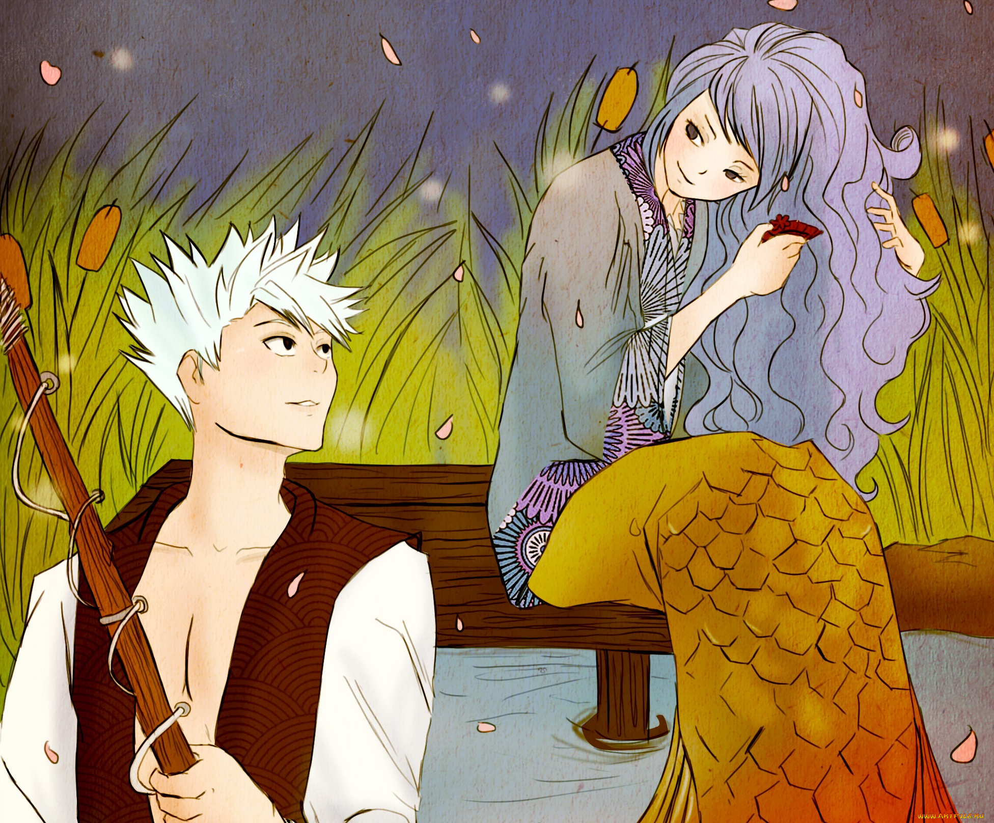 аниме, fairy, tail, хвост, феи