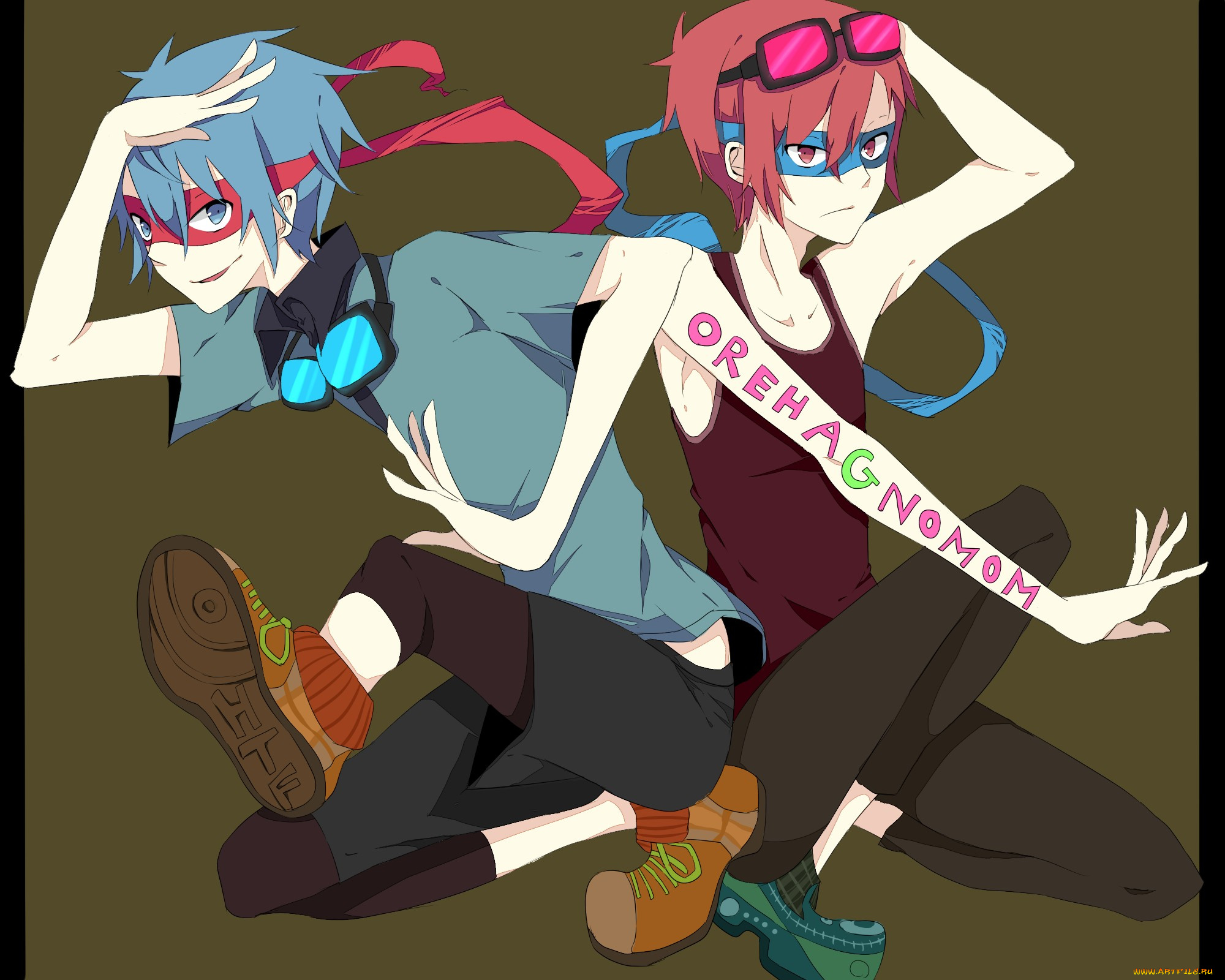 аниме, happy, tree, friends, счастливые, лесные, друзья