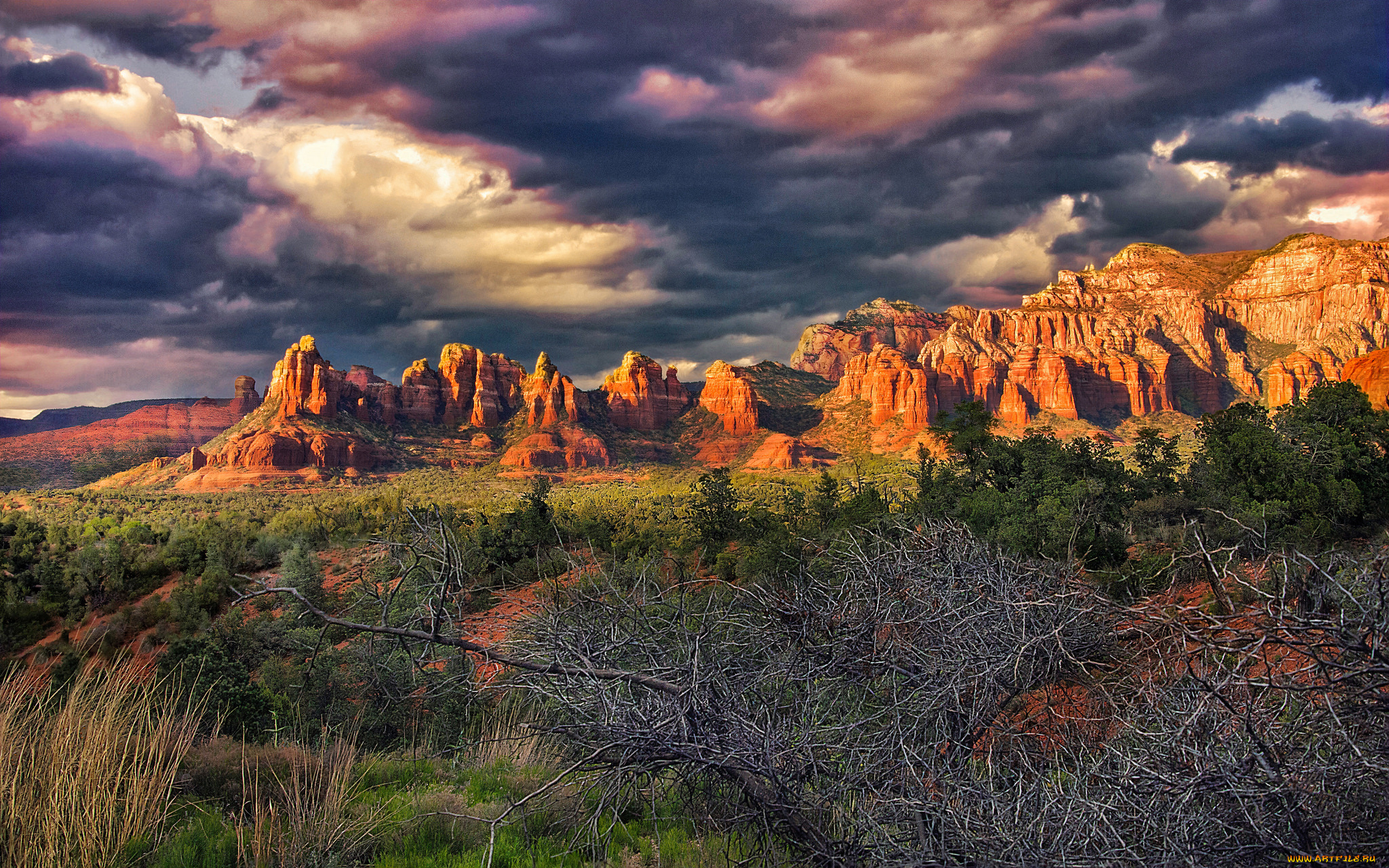 природа, горы, простор