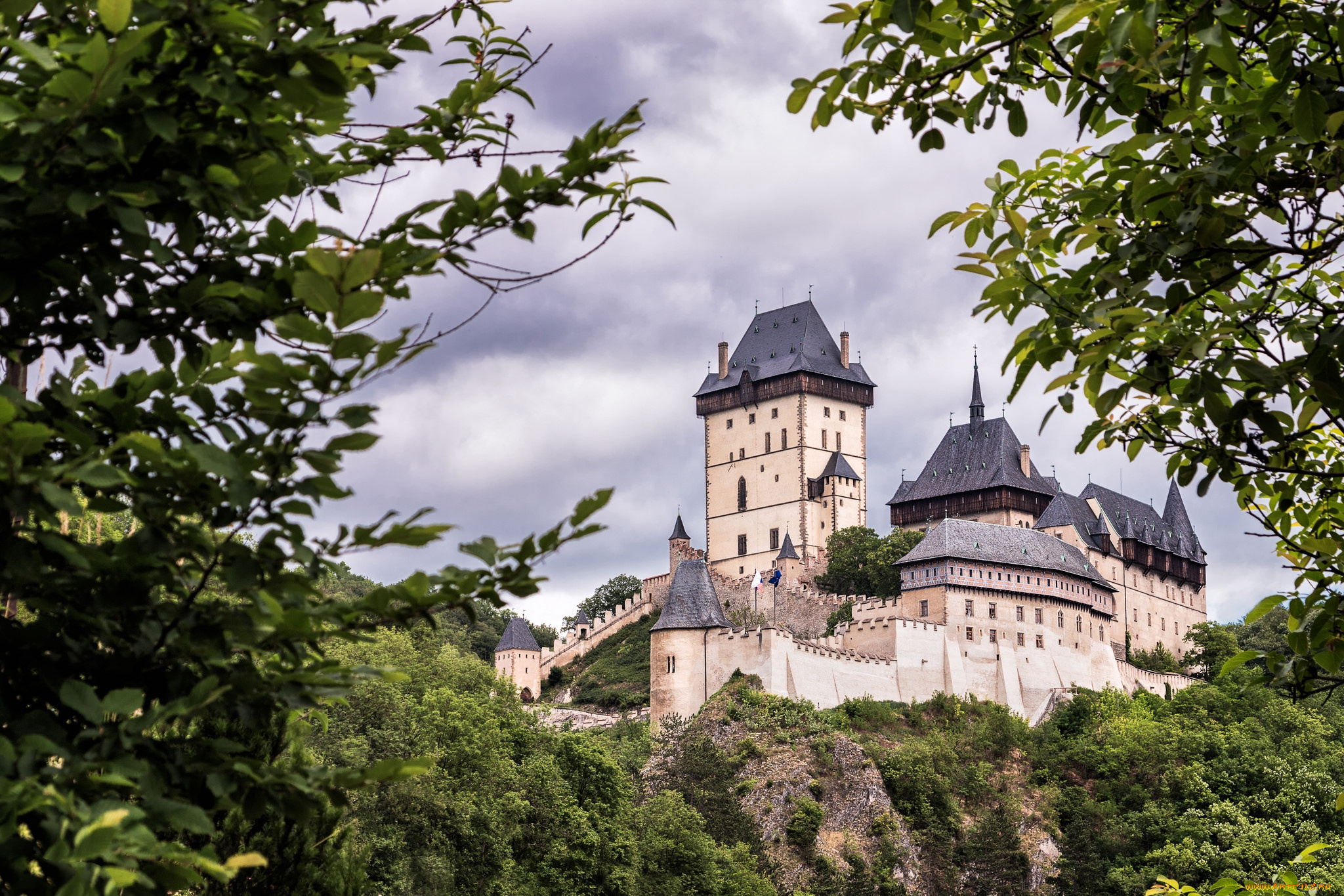 karlstejn, castle, , czech, republic, города, замки, Чехии, замок