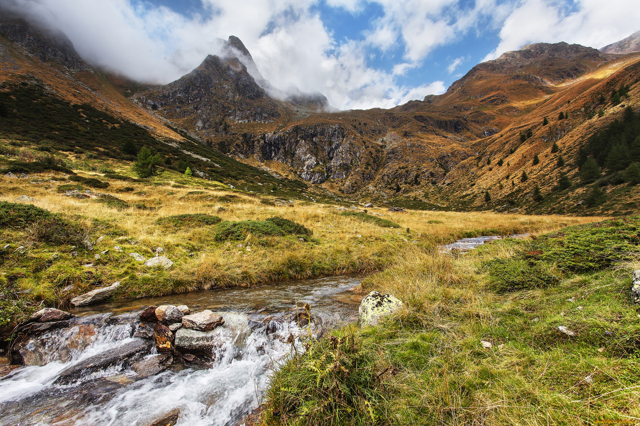 природа, горы, простор