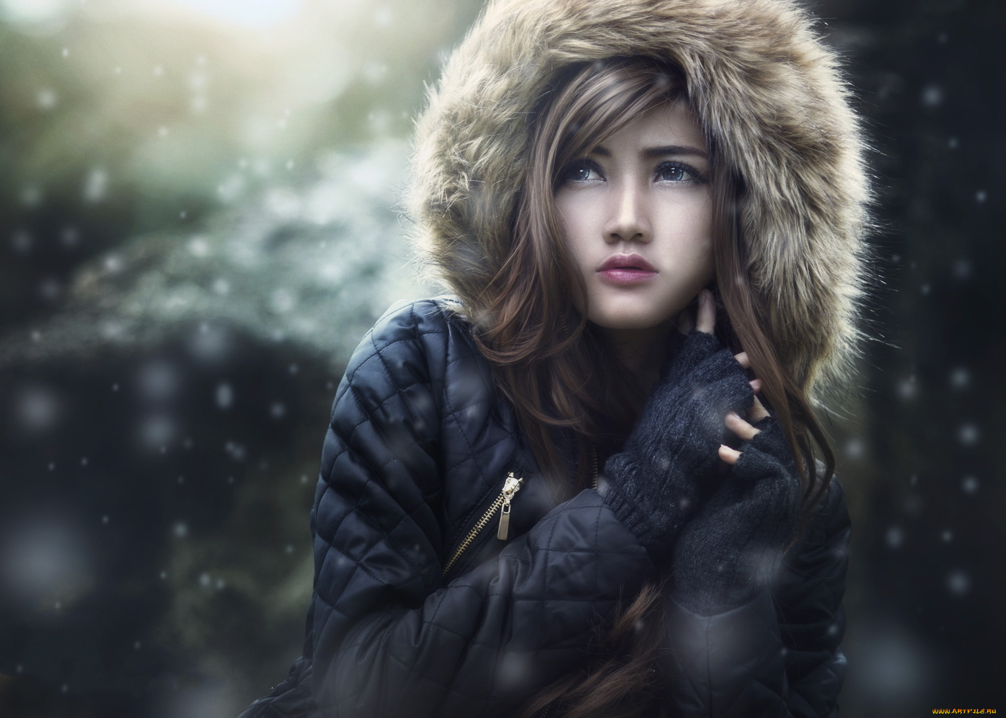 девушки, -unsort, , брюнетки, темноволосые, взгляд, лицо