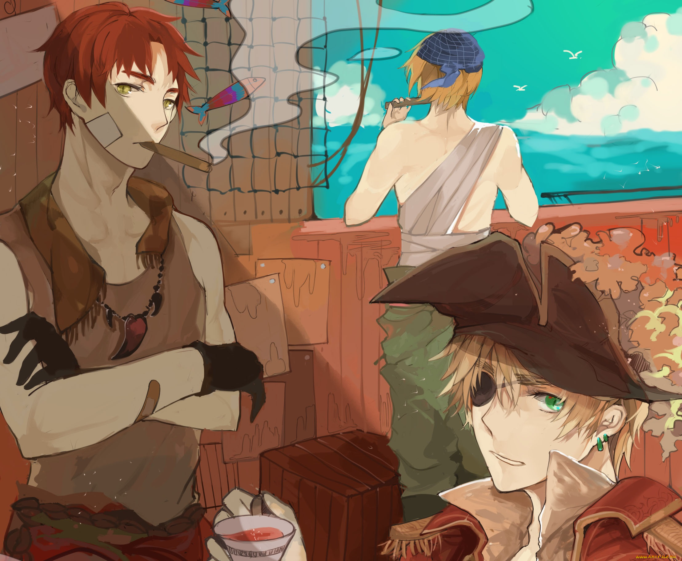 аниме, hetalia, , axis, powers, италия, и, страны, оси