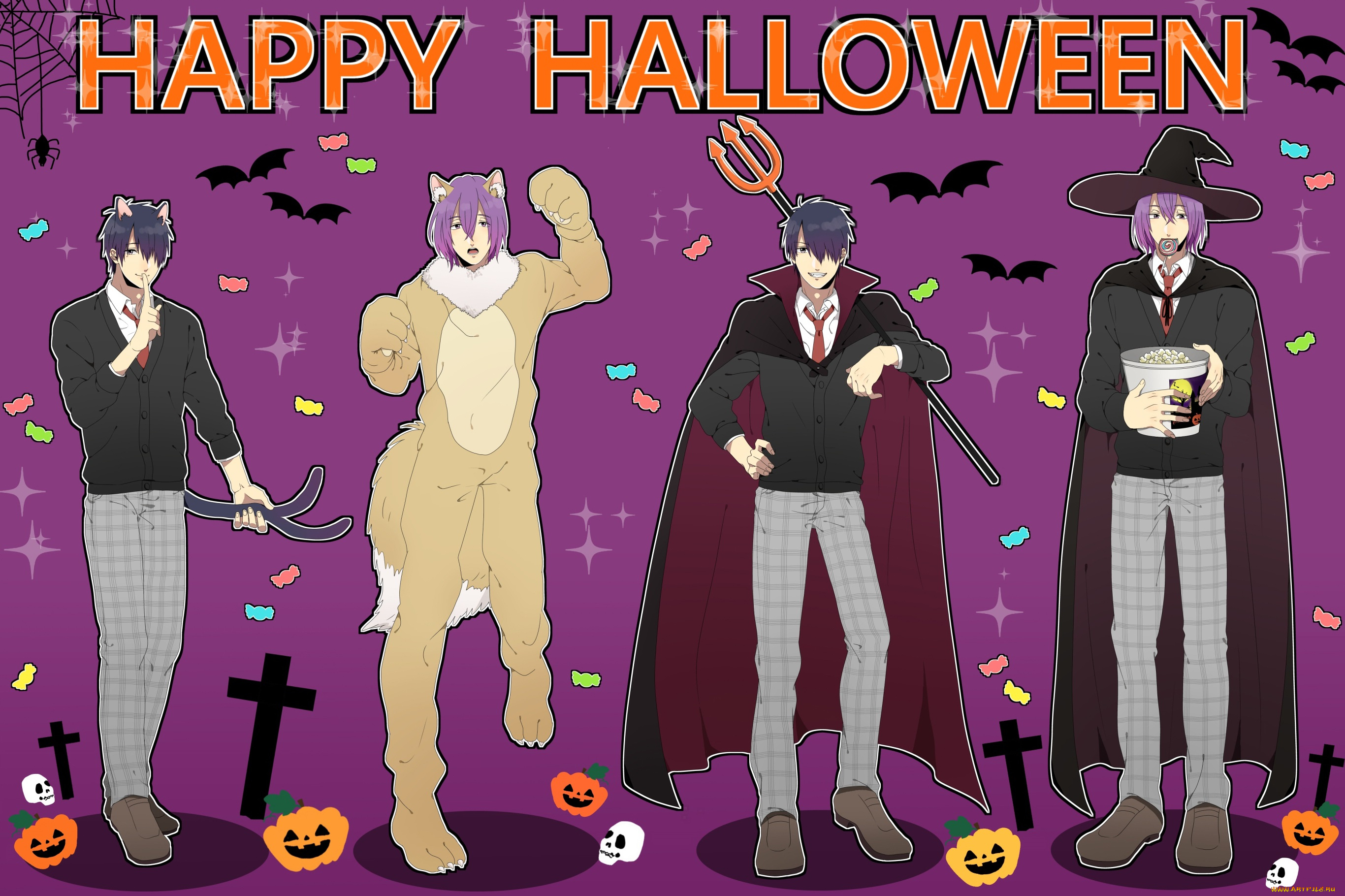 аниме, kuroko, no, baske, баскетбол