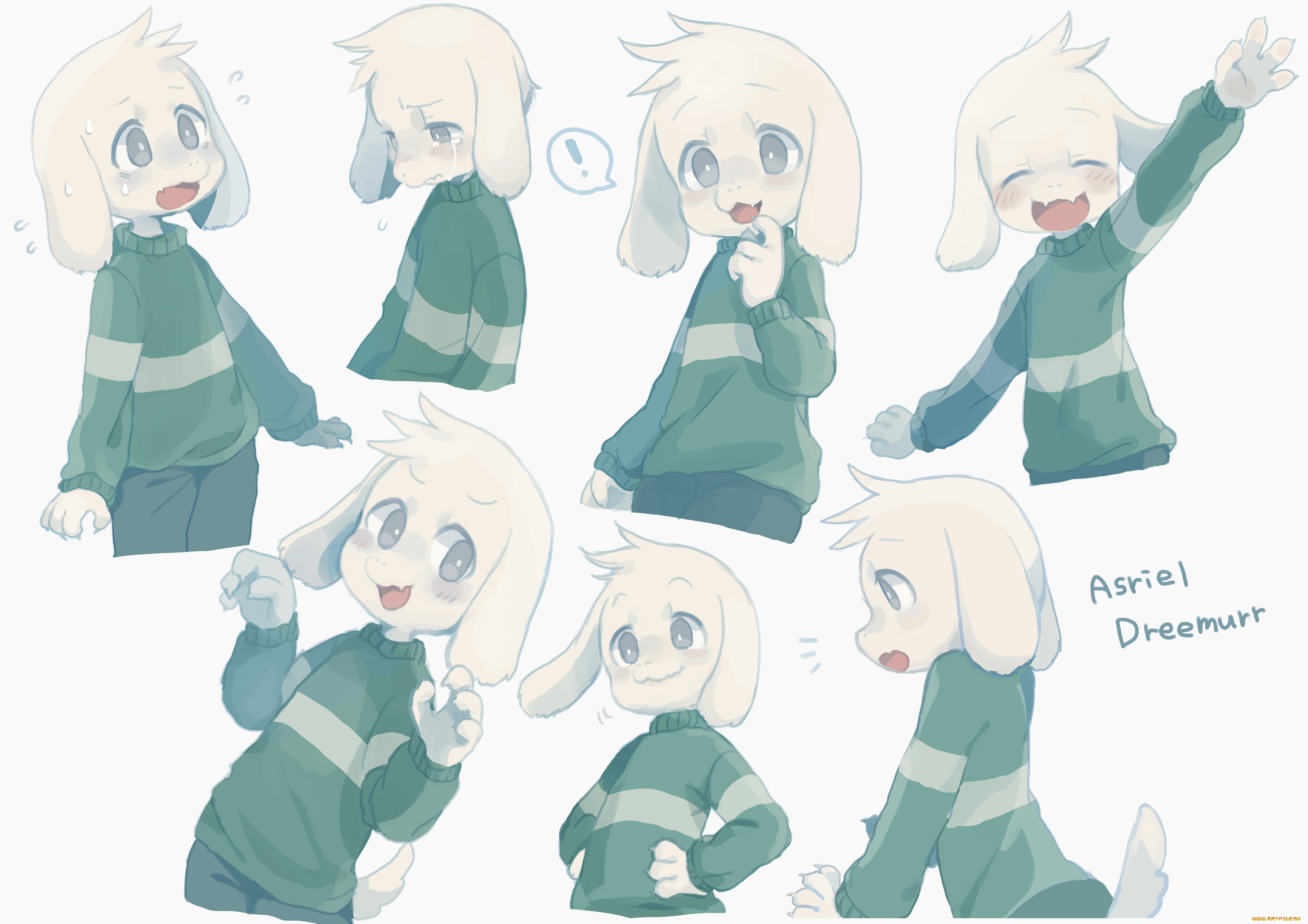 аниме, undertale, asriel, dreemurr
