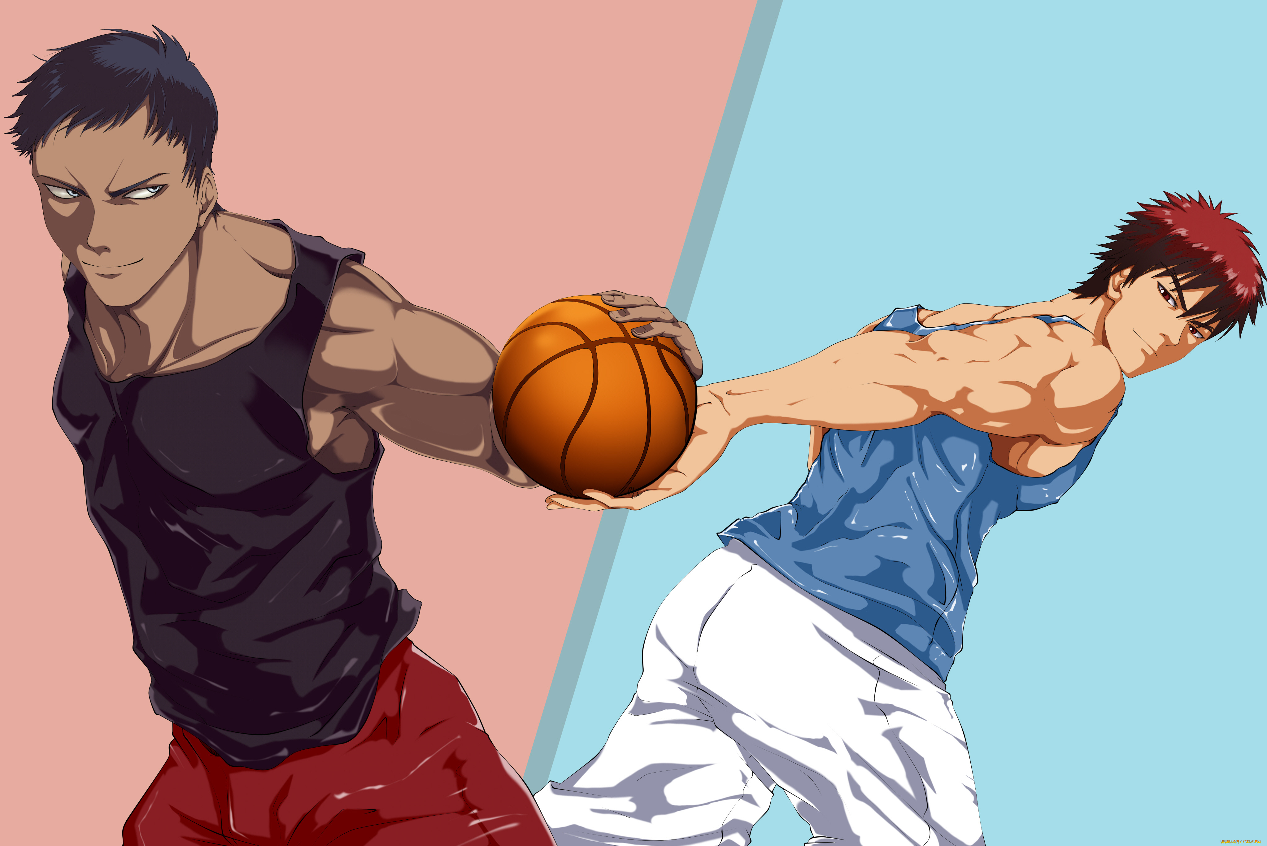 аниме, kuroko, no, baske, баскетбол