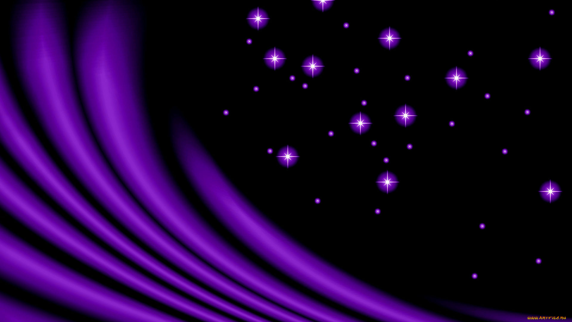 3д, графика, абстракция, , abstract, фиолетовый, полосы, звезды