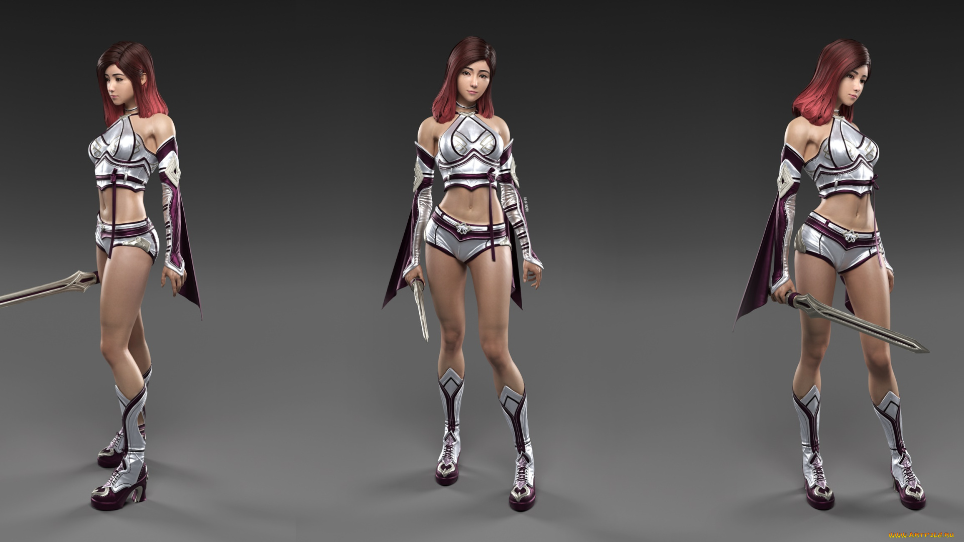 3д, графика, фантазия, , fantasy, взгляд, девушка, фон