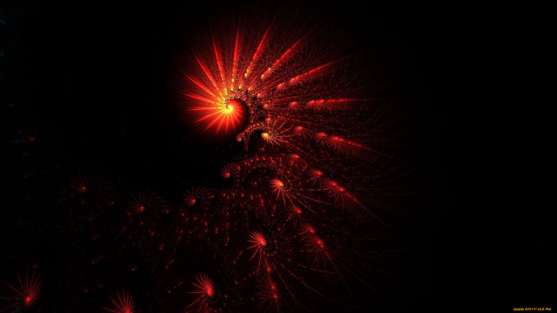 3д, графика, фракталы, , fractal, орнамент, завиток, свет