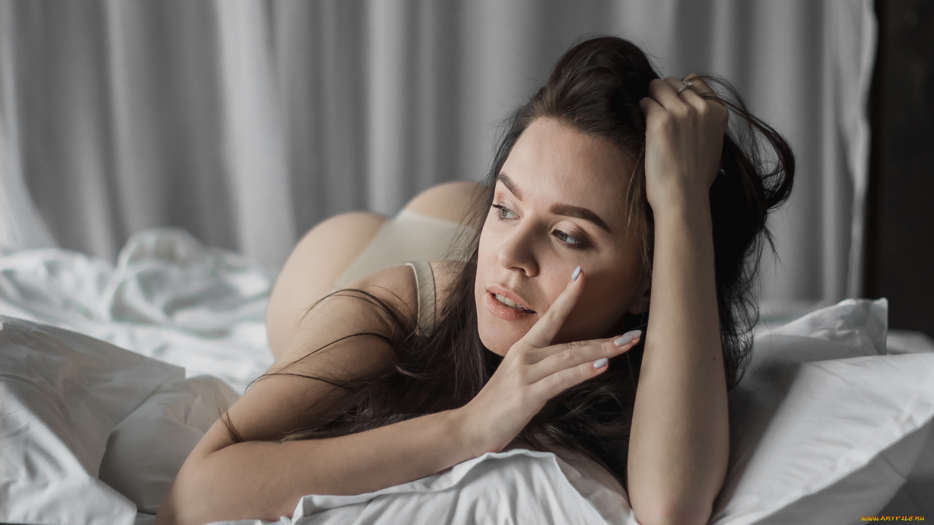 девушка, девушки, -unsort, , брюнетки, темноволосые, модель