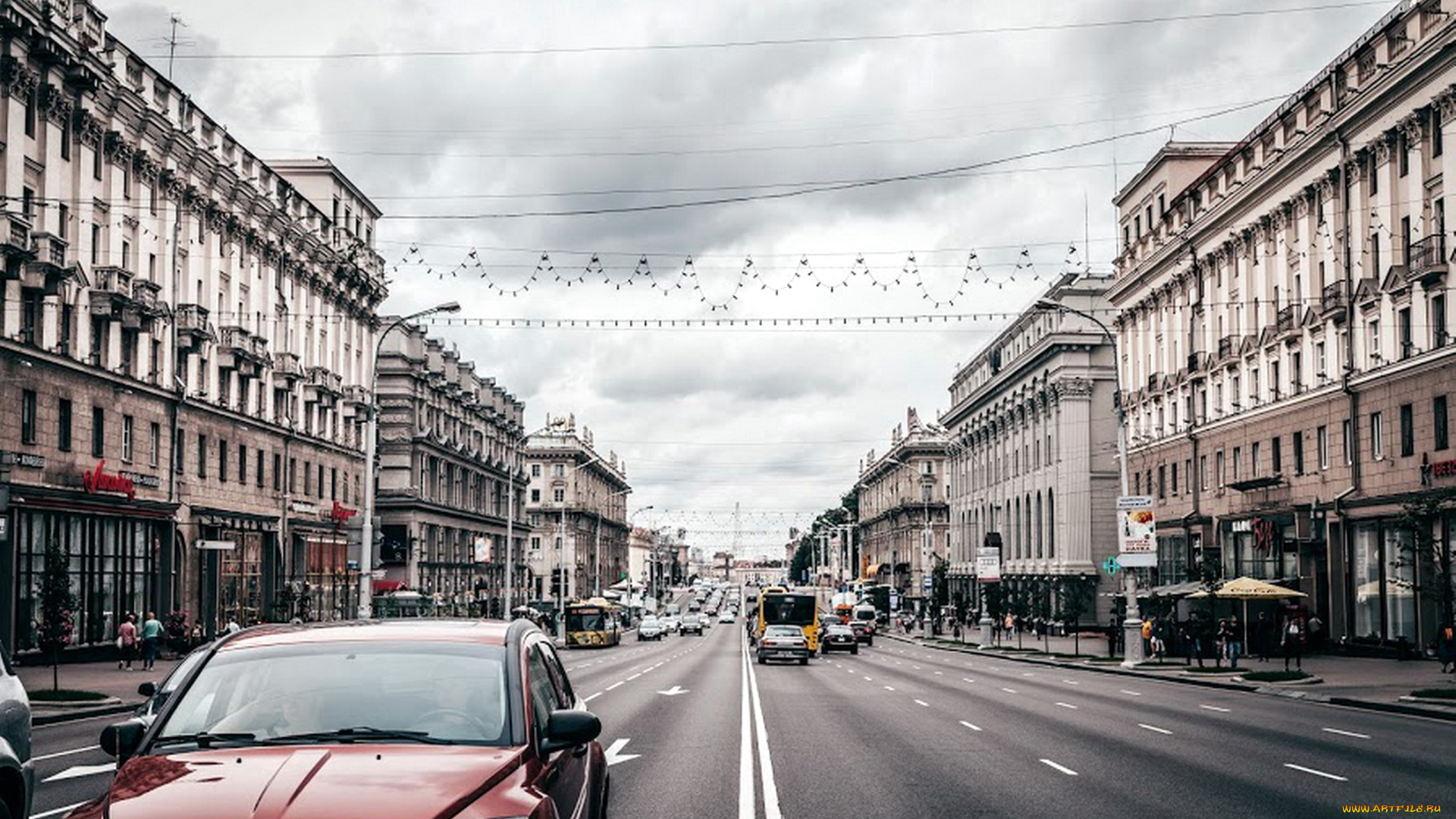 города, минск, , беларусь, проспект