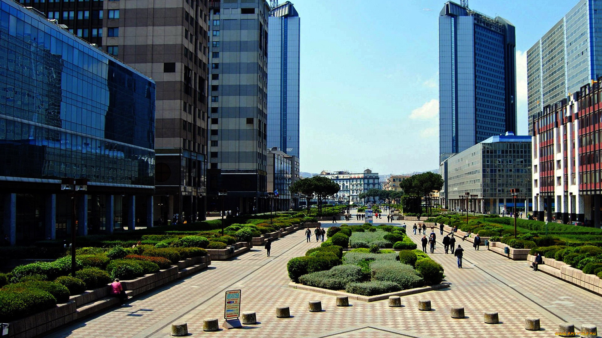 неаполь, италия, города, -, улицы, , площади, , набережные