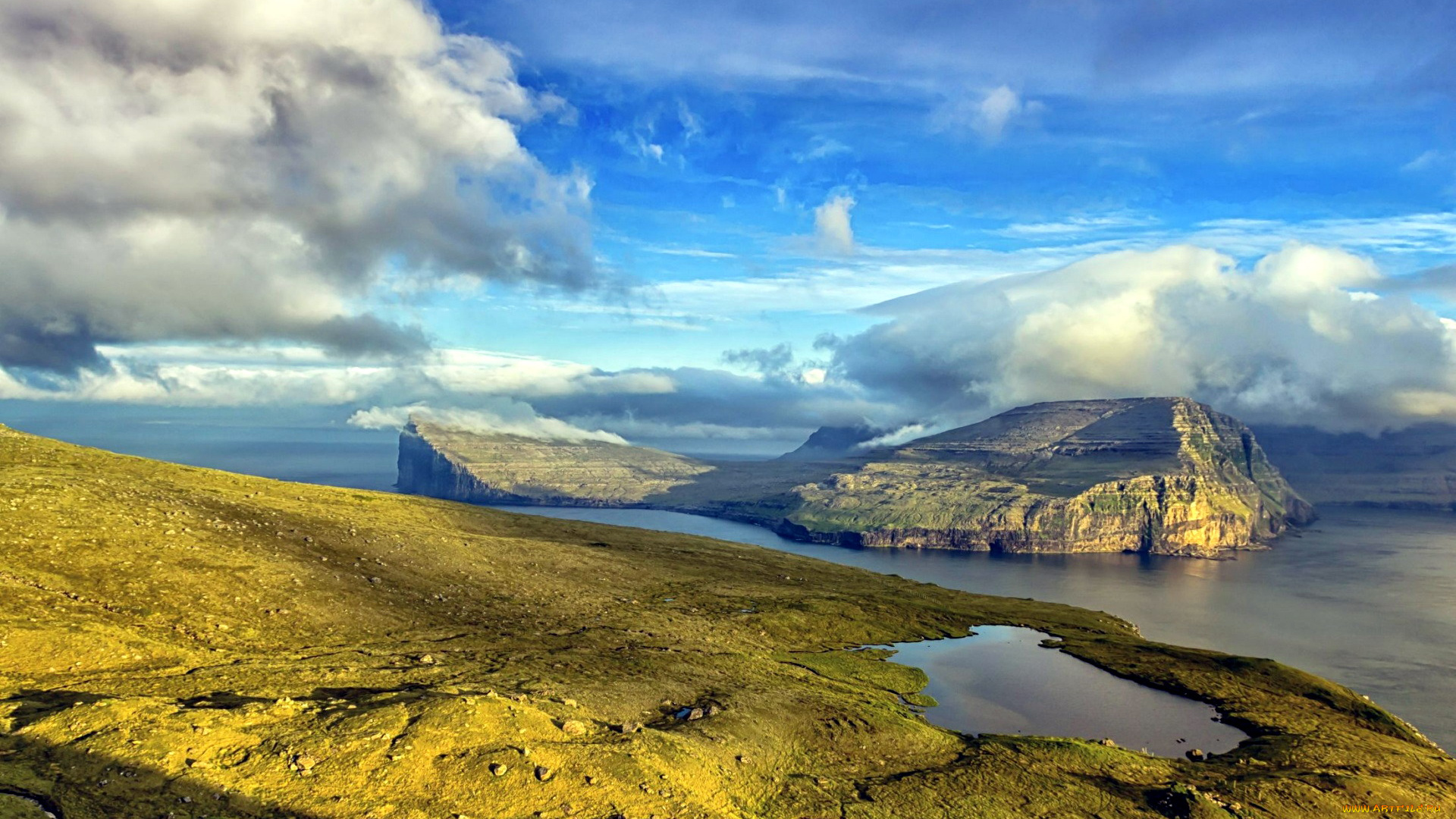 природа, побережье, скалы