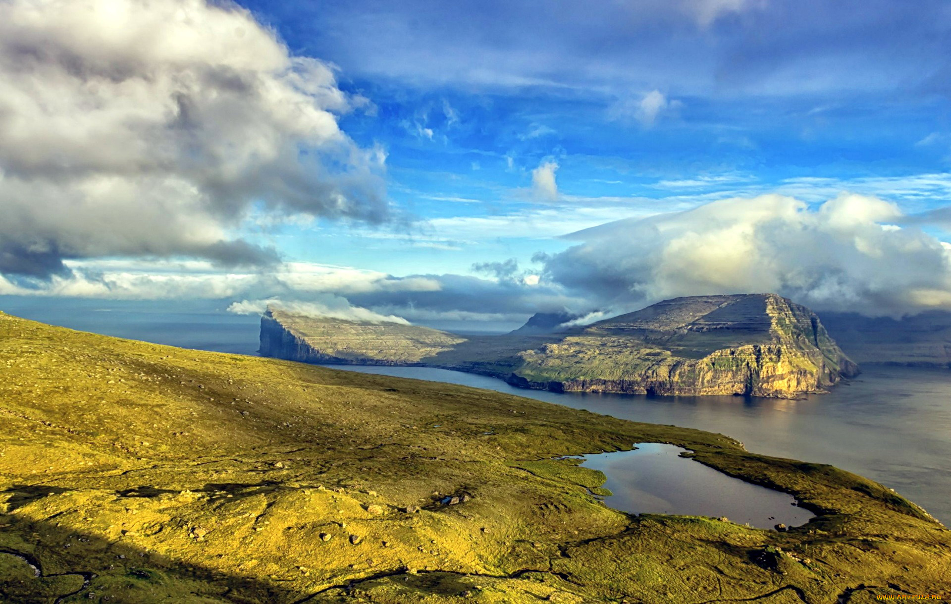 природа, побережье, скалы