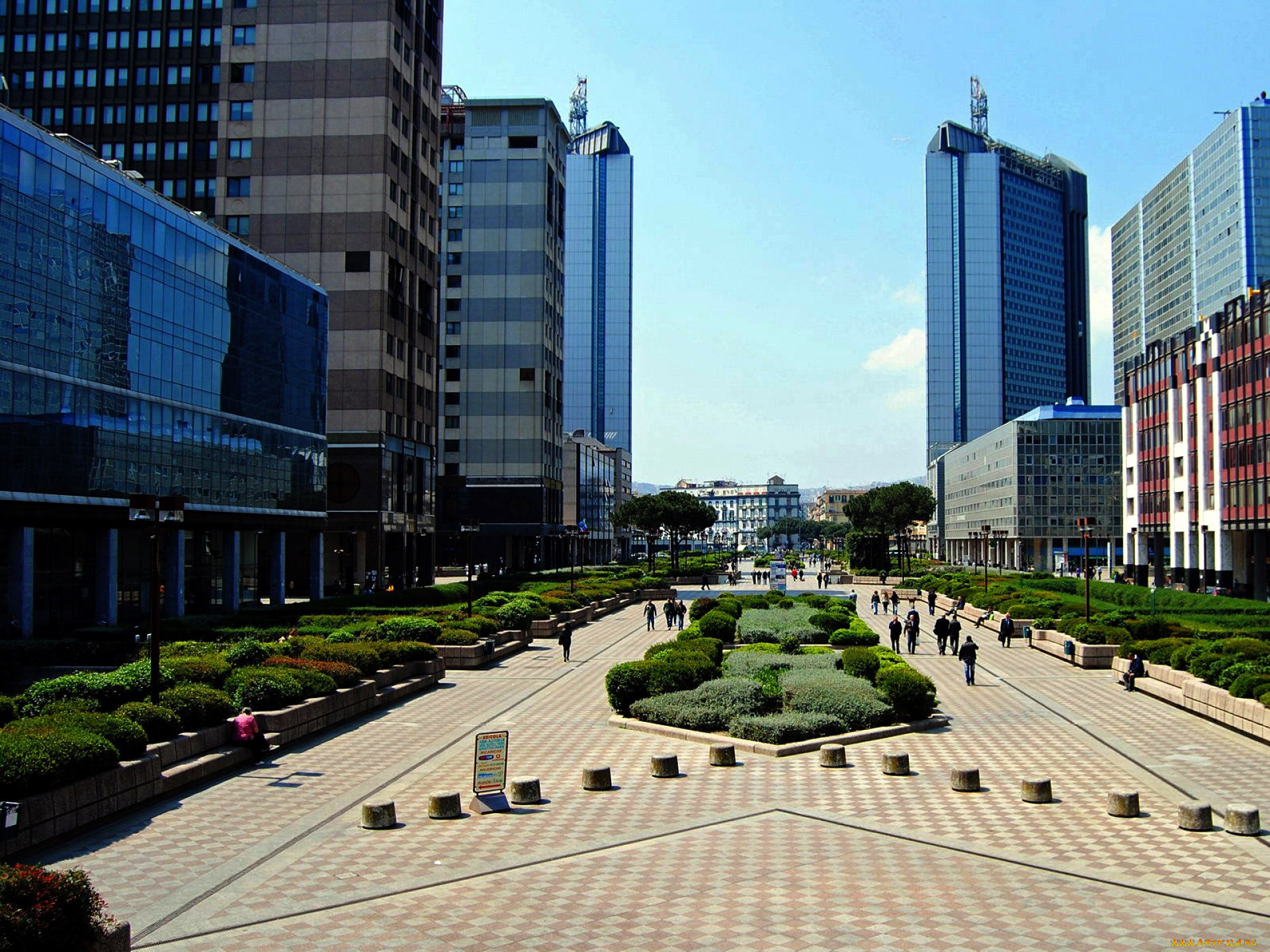 неаполь, италия, города, -, улицы, , площади, , набережные