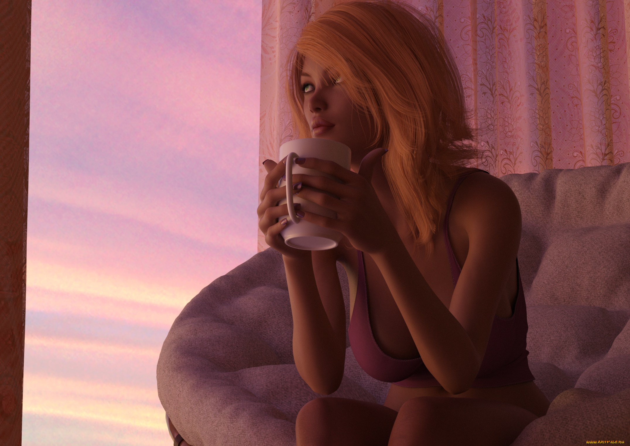 3д, графика, люди, , people, фон, взгляд, девушка