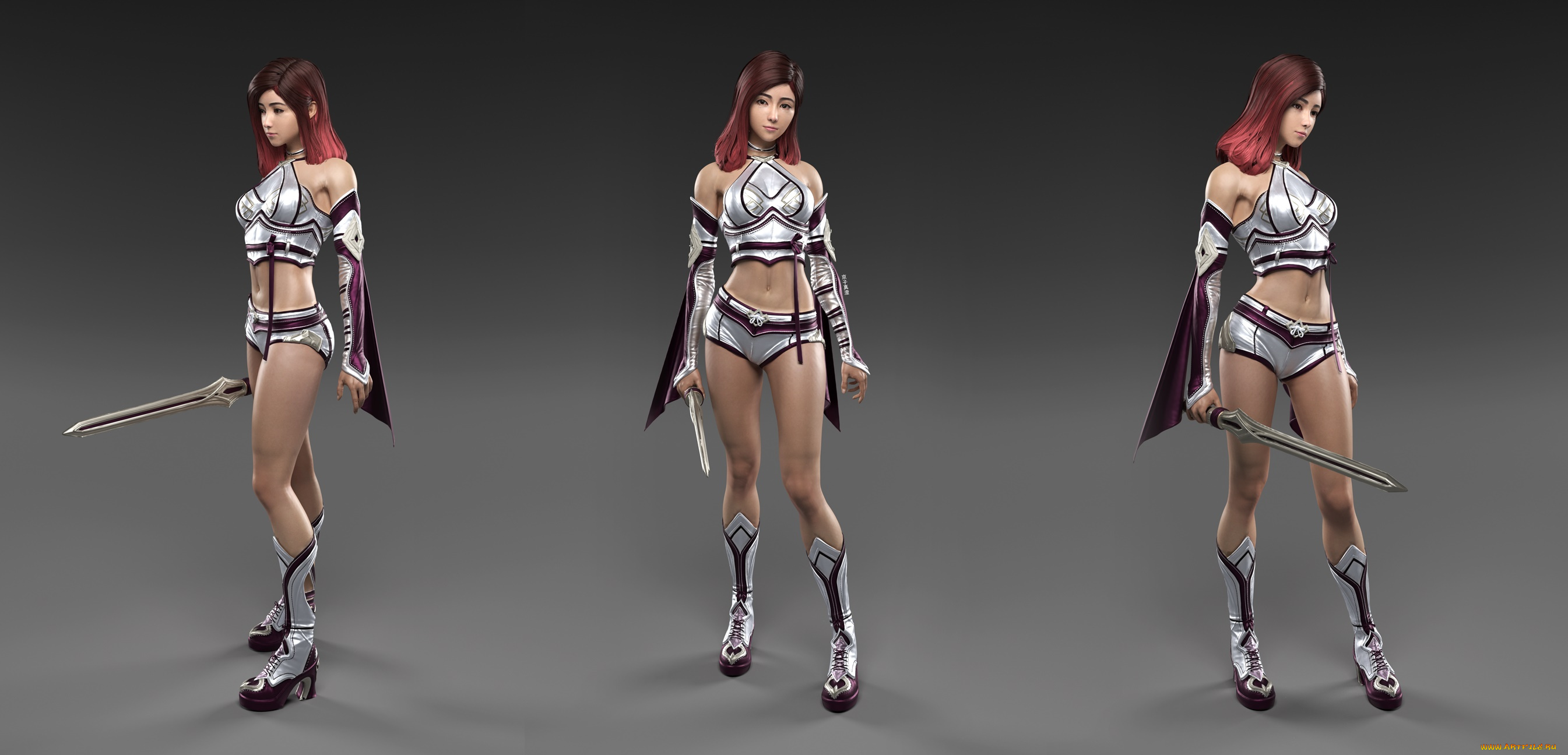 3д, графика, фантазия, , fantasy, взгляд, девушка, фон