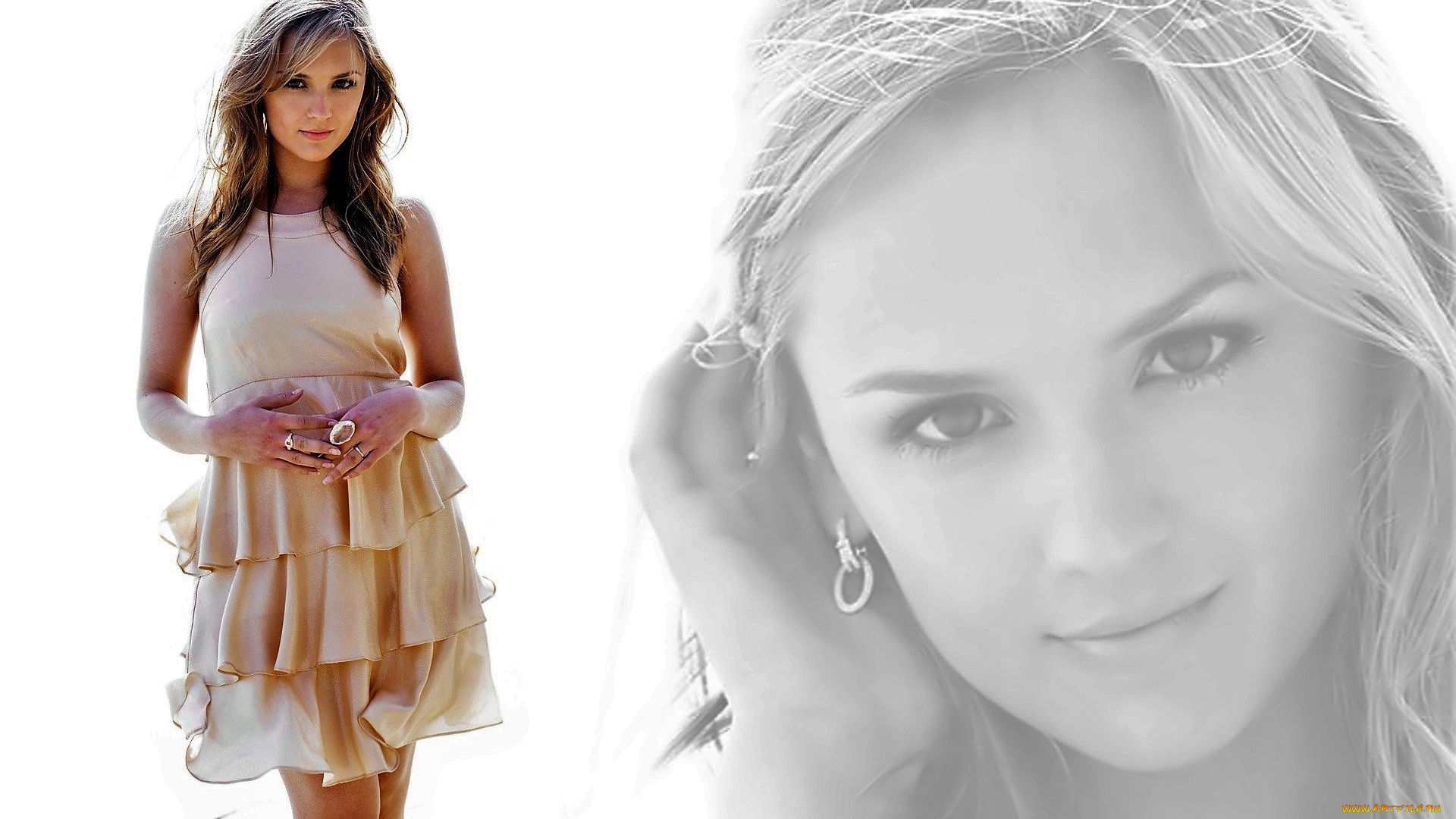 девушки, rachael, leigh, cook, шатенка, платье, кольцо, лицо