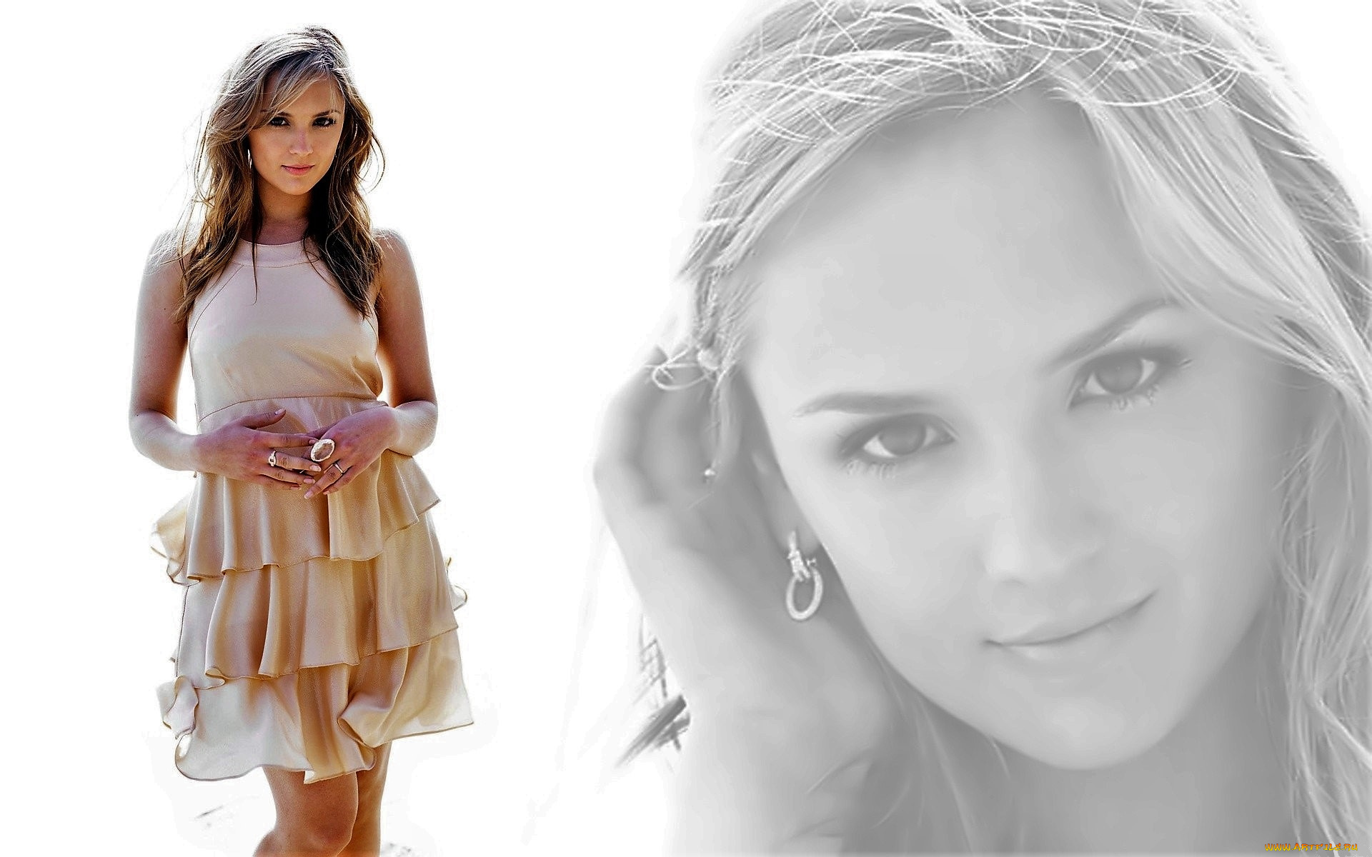 девушки, rachael, leigh, cook, шатенка, платье, кольцо, лицо