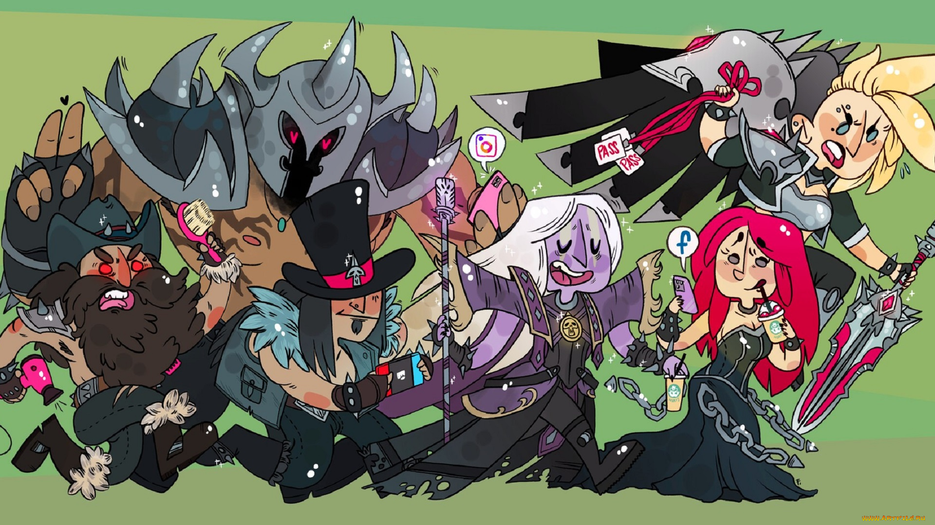 видео, игры, league, of, legends, персонажи