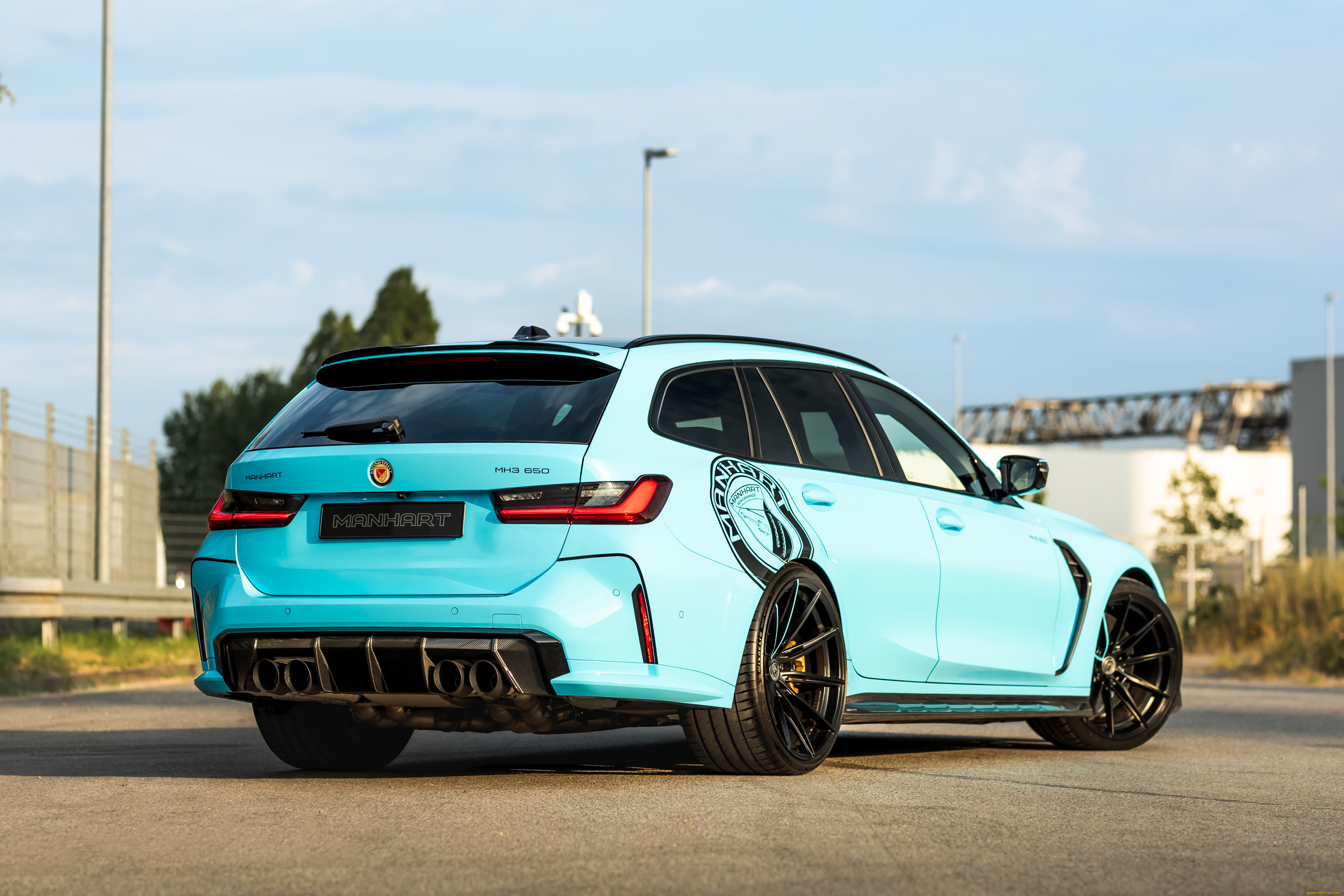 auto, -, car, автомобили, bmw, m3, track, rear, manhart, touring, mh3