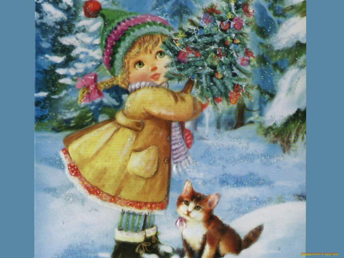 праздничные, рисованные