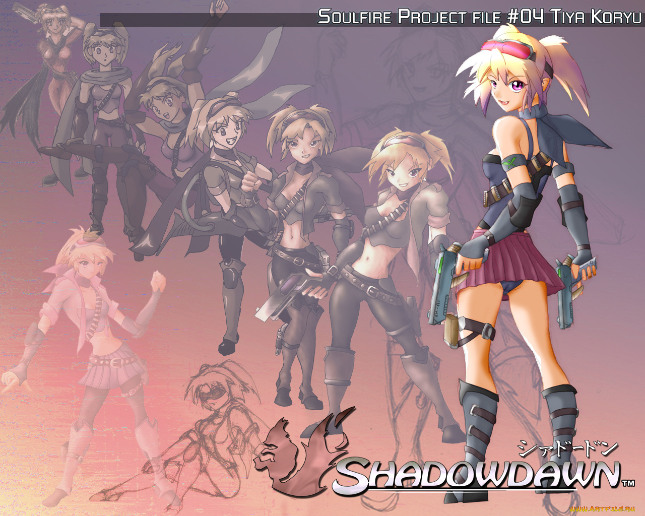 аниме, weapon, blood, technology