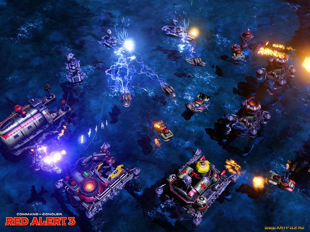 видео, игры, command, conquer, red, alert