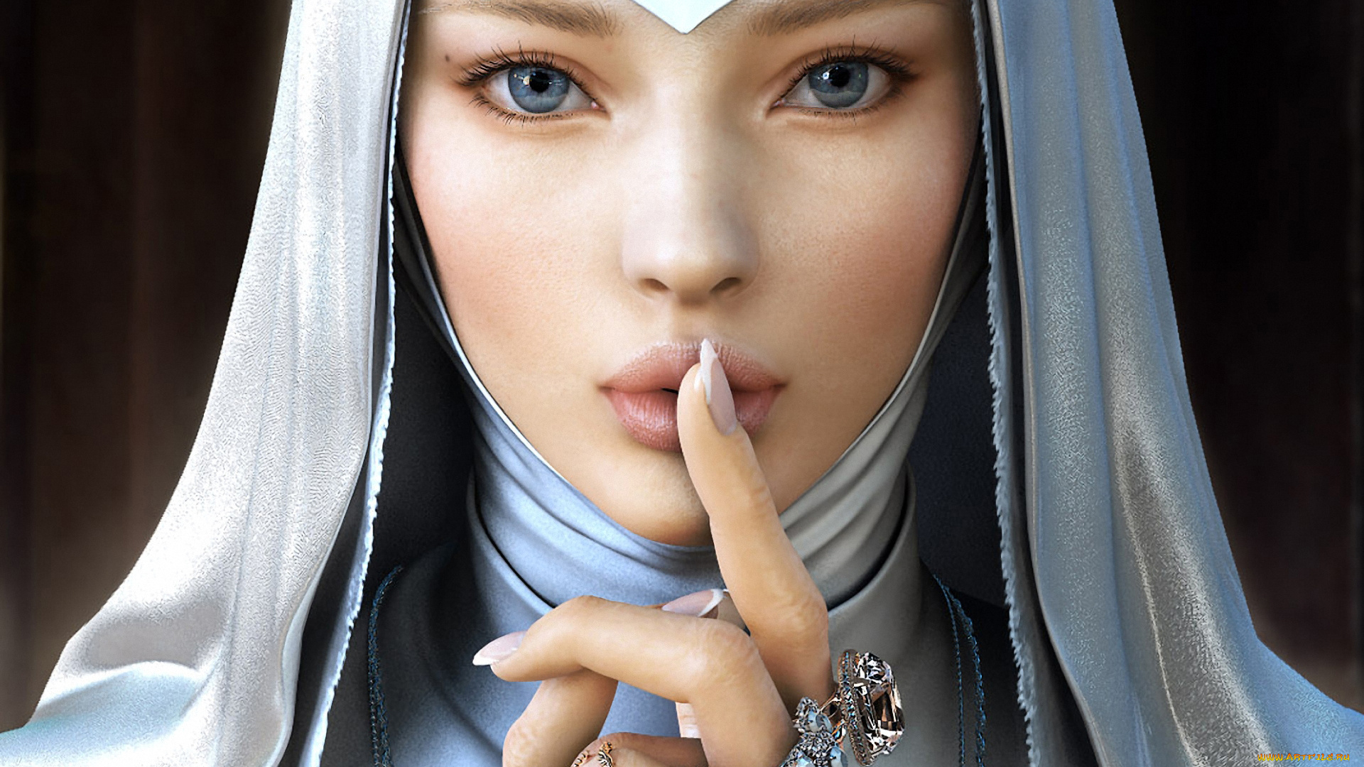 beauty, nun, фэнтези, девушки