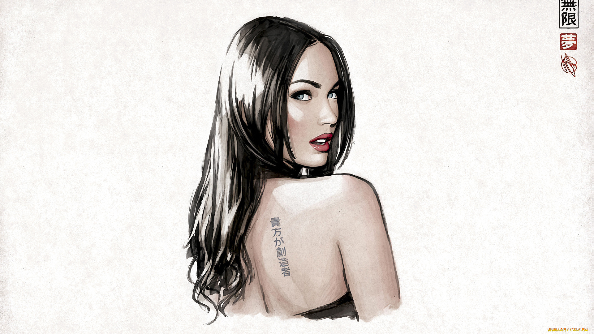 megan, рисованные