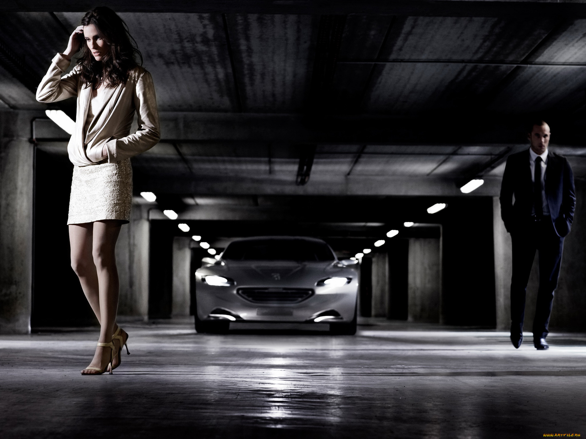 автомобили, авто, девушками