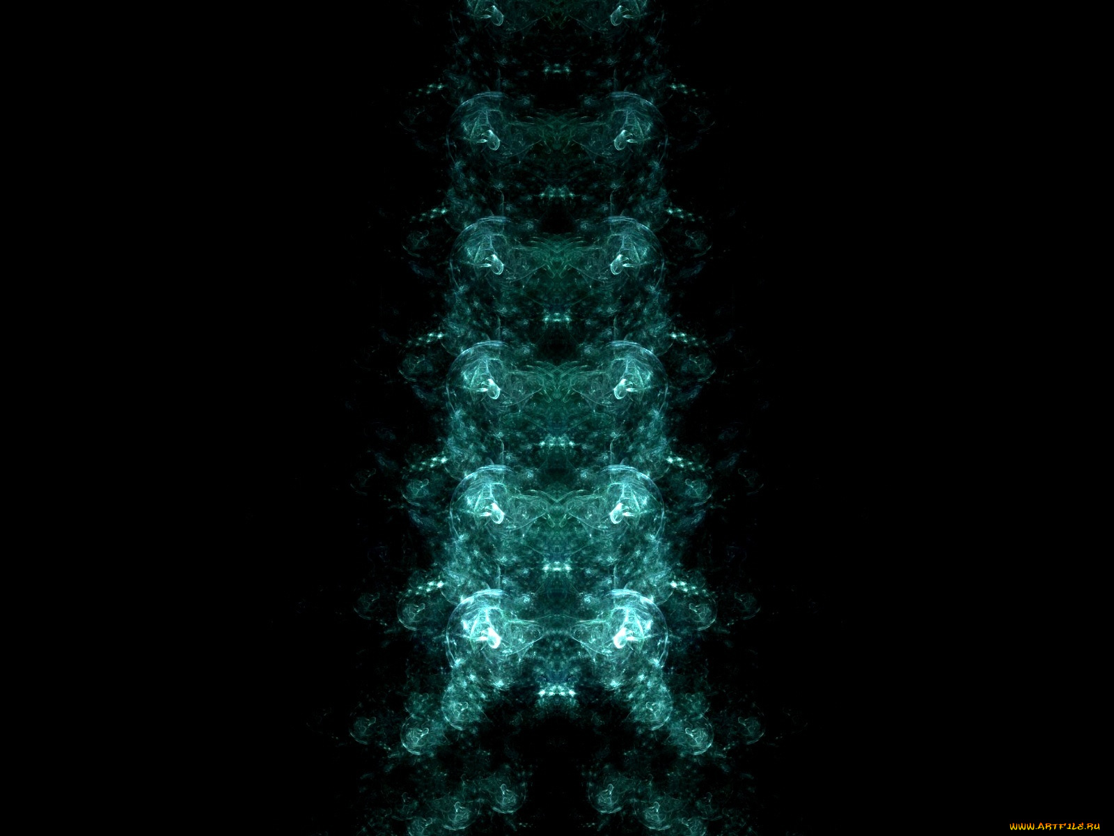 3д, графика, fractal, фракталы, тёмный, узор