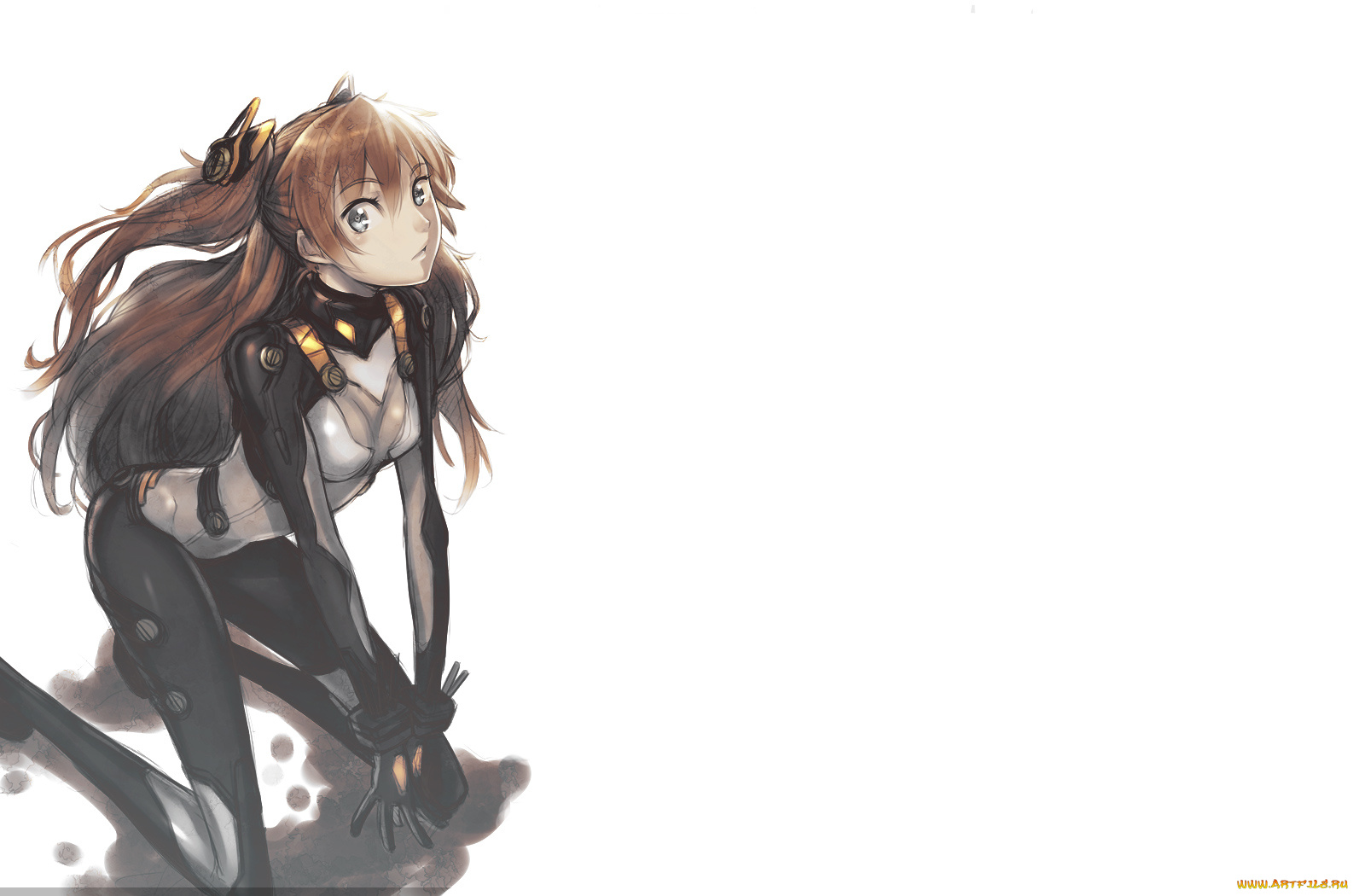 аниме, evangelion, asuka, langley