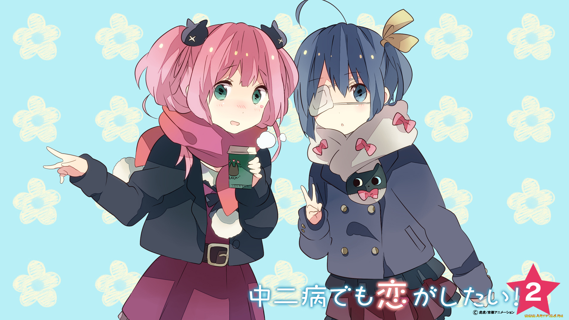 аниме, chuunibyou, demo, koi, ga, shitai, takanashi, rikka, shichimiya, satone