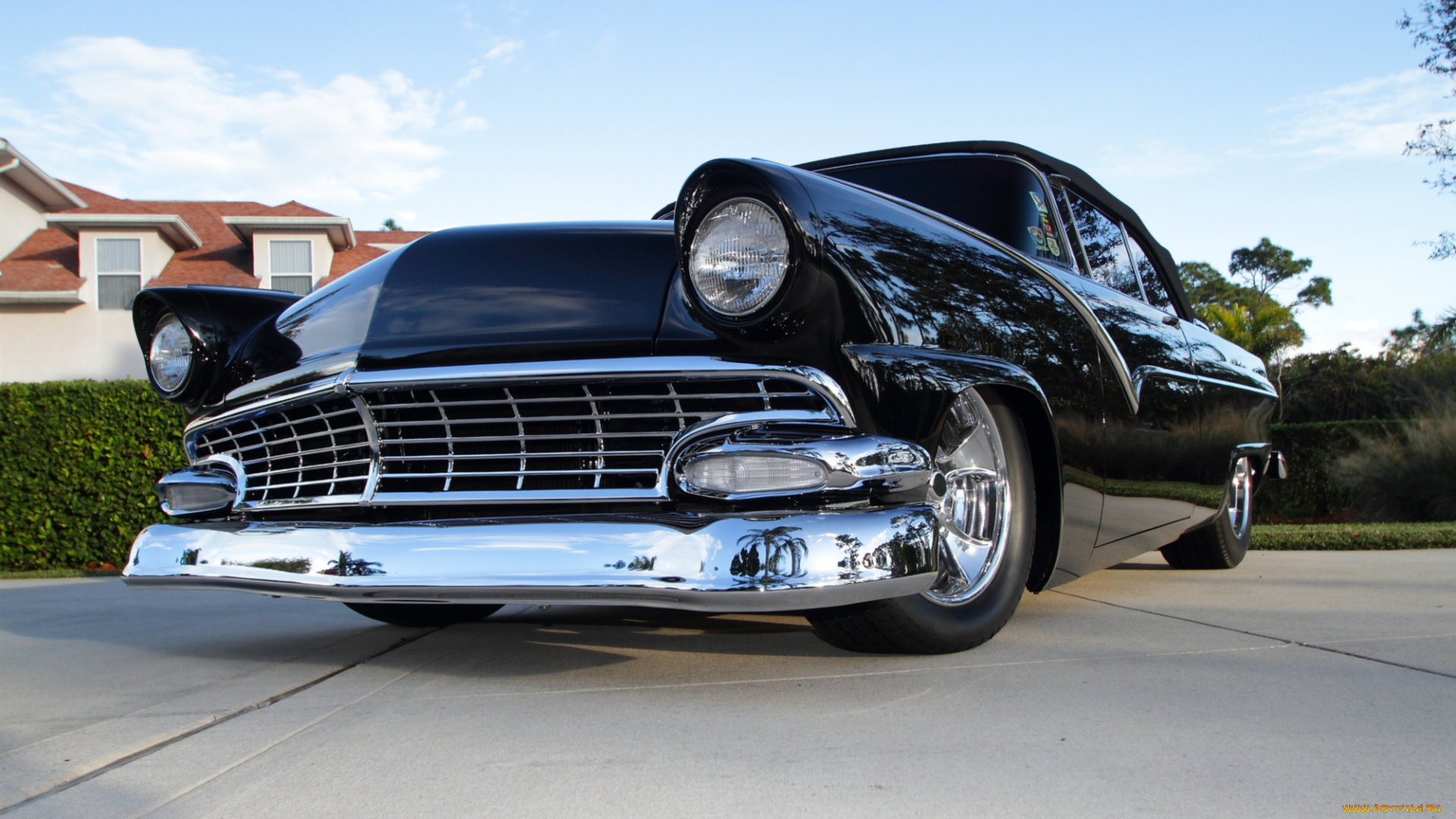 1955, ford, sunliner, convertible, автомобили