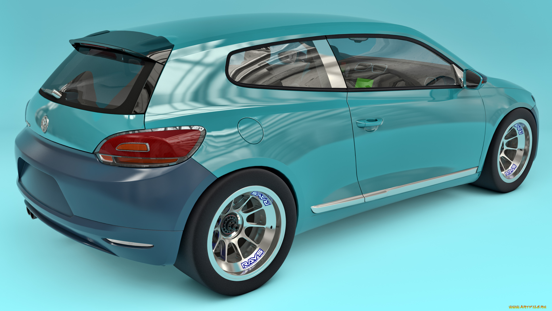 автомобили, 3д, 2009, volkswagen