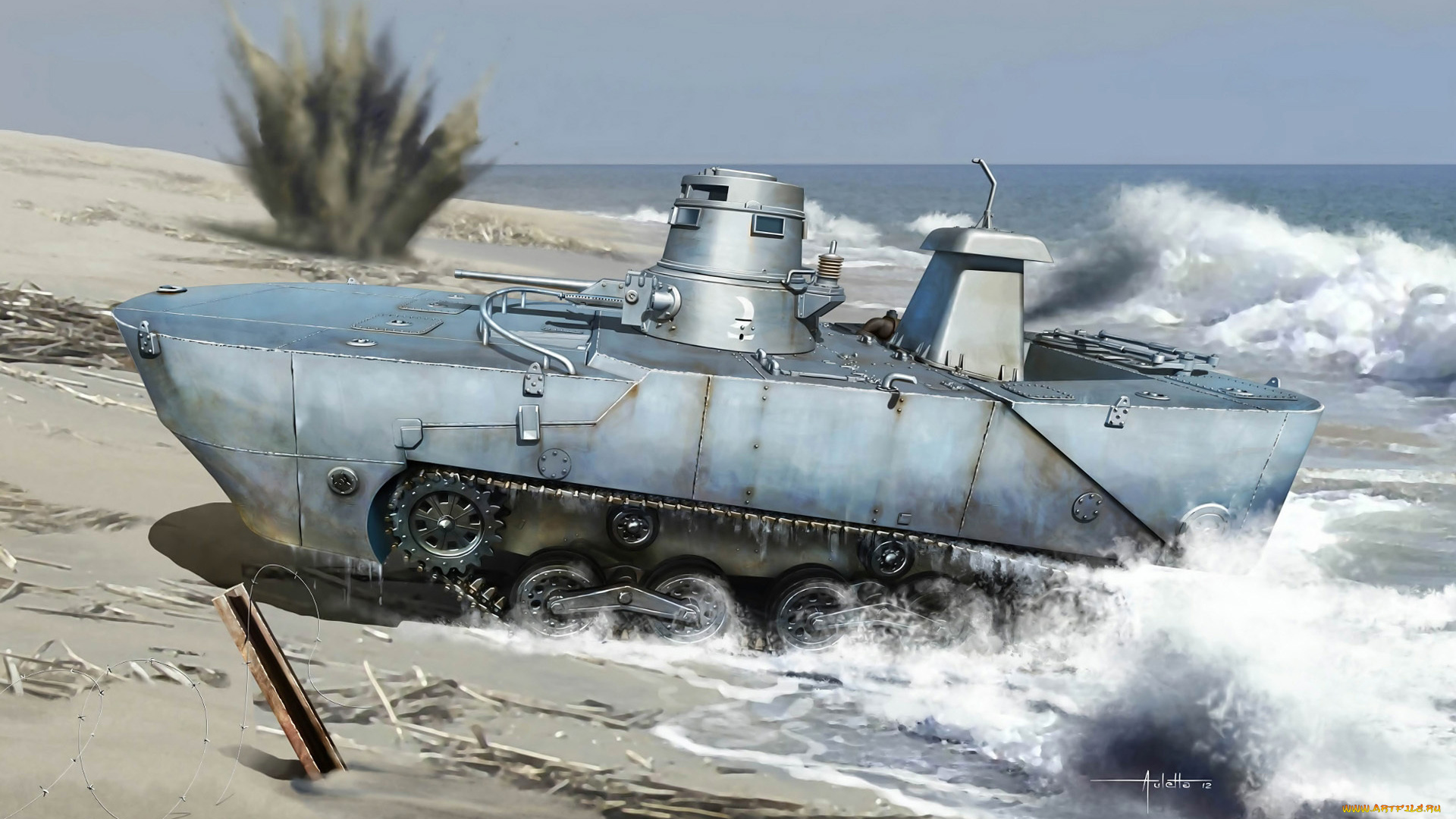 рисованные, армия, танк