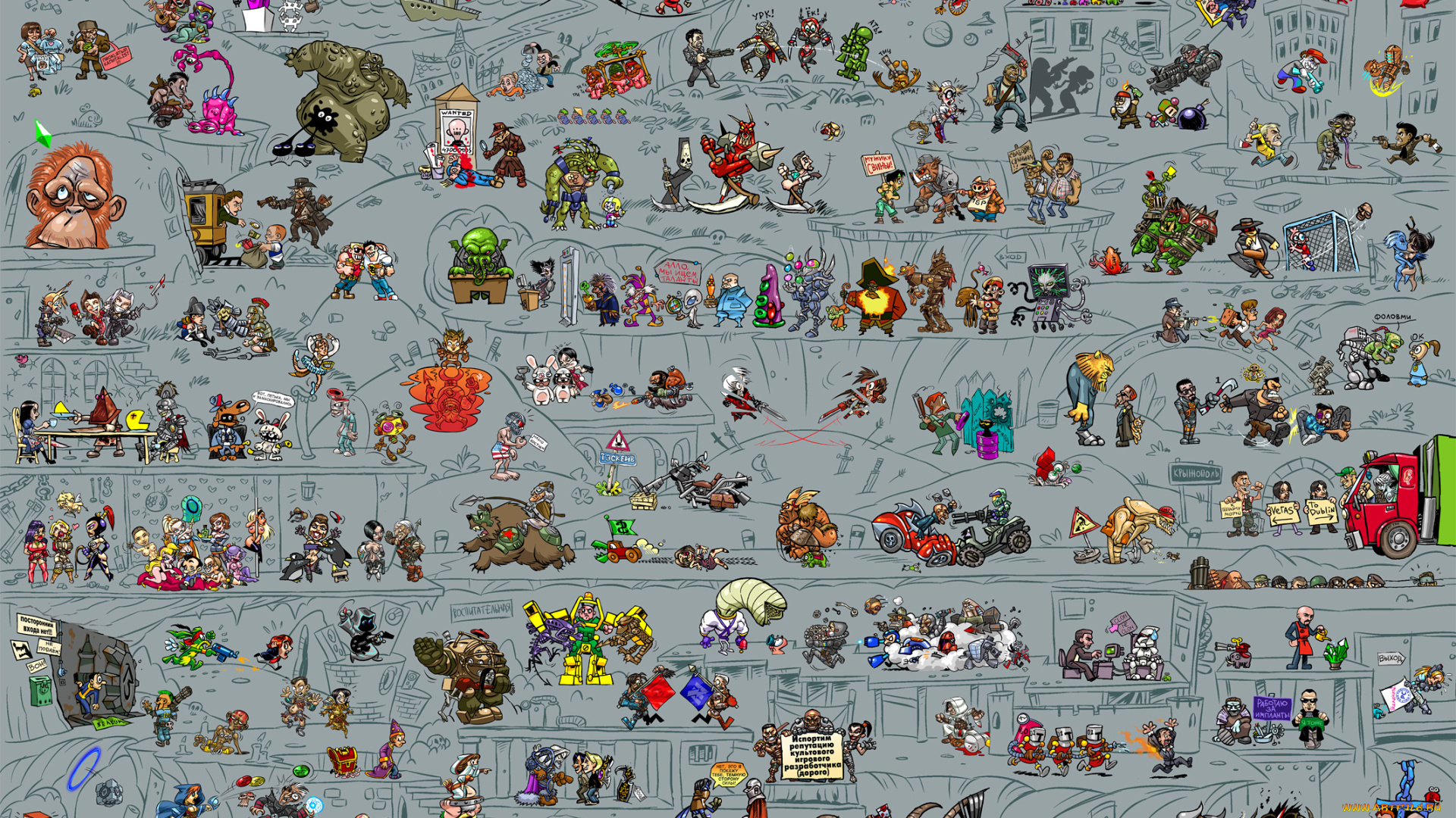 рисованные, комиксы, картинка