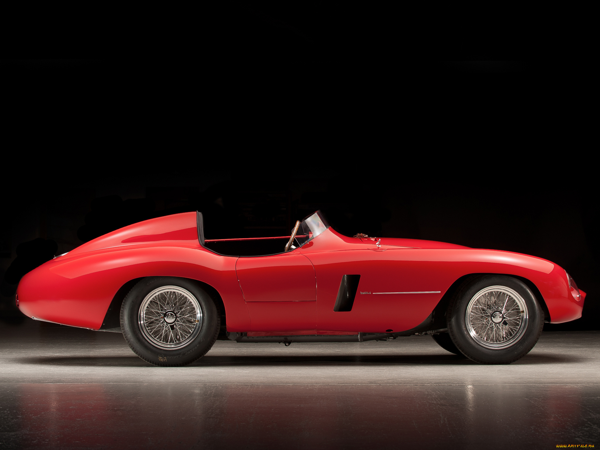 1954, ferrari, 750, monza, автомобили