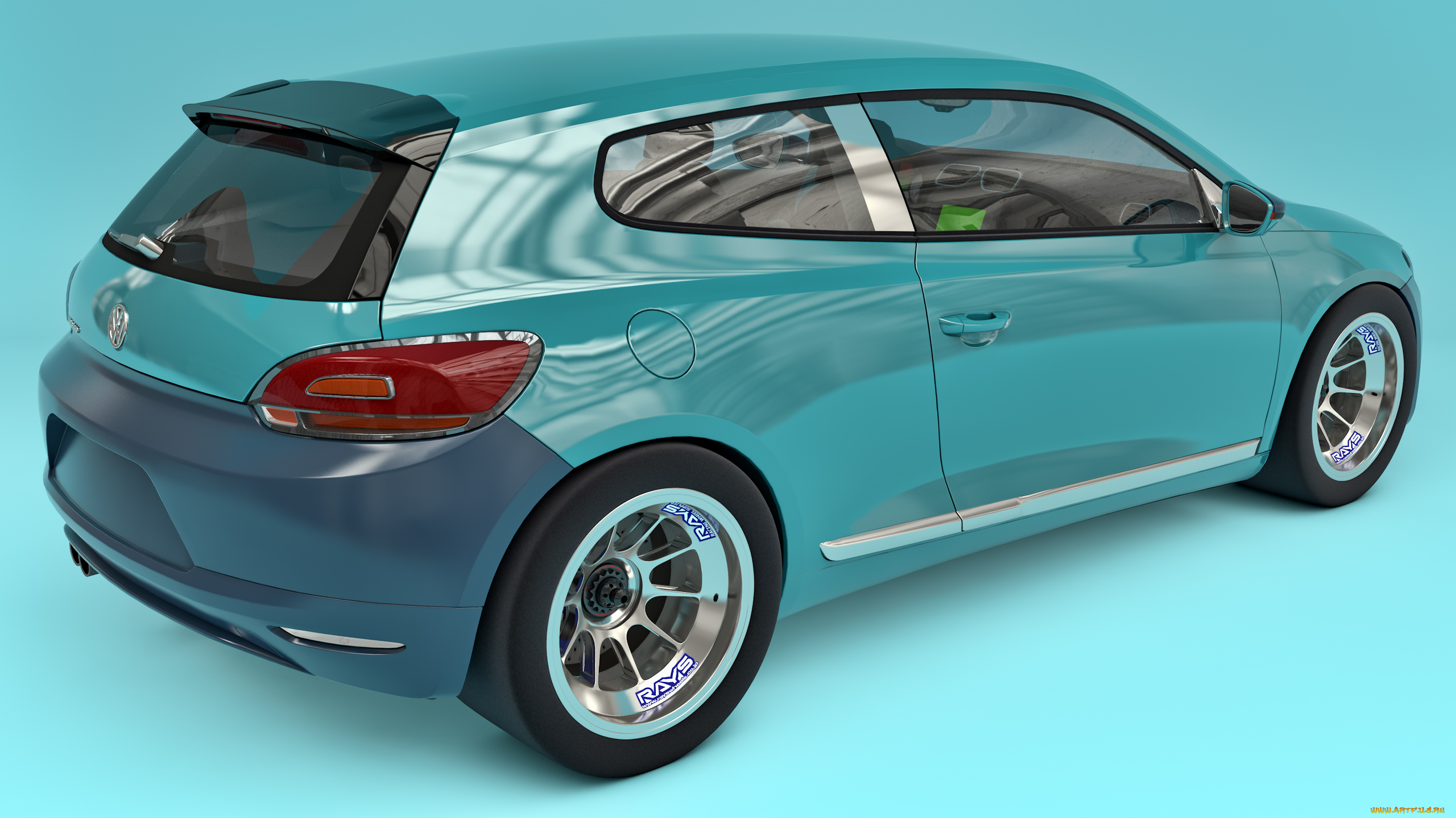 автомобили, 3д, 2009, volkswagen