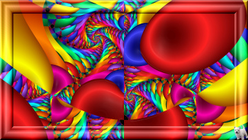 обоя 3д, графика, fractal, фракталы, узор, цвета, фон