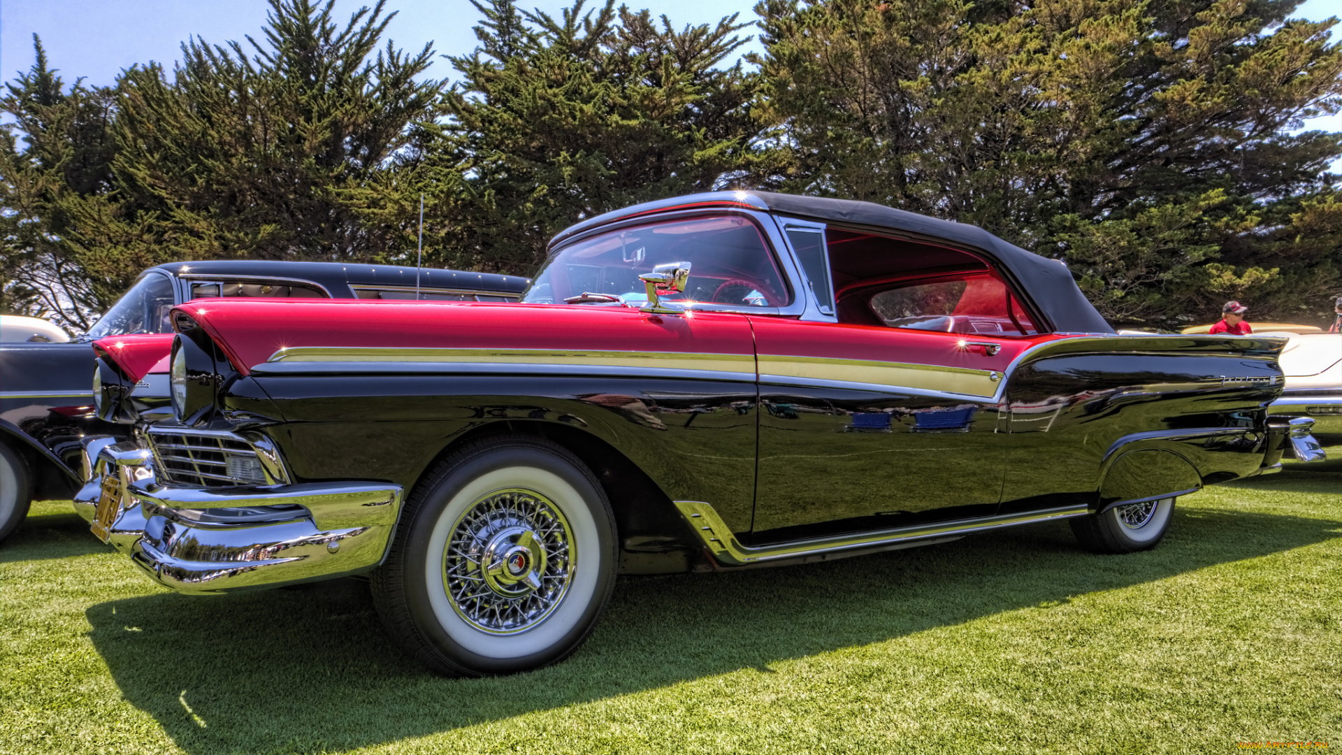 1957, ford, fairlane, 500, sunliner, автомобили, выставки, и, уличные, фото, выставка, автошоу