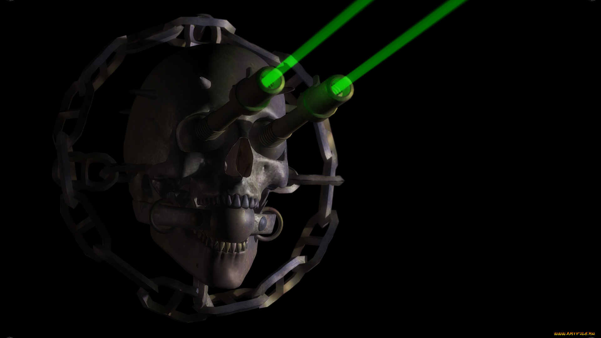 3д, графика, ужас, , horror, череп, фон